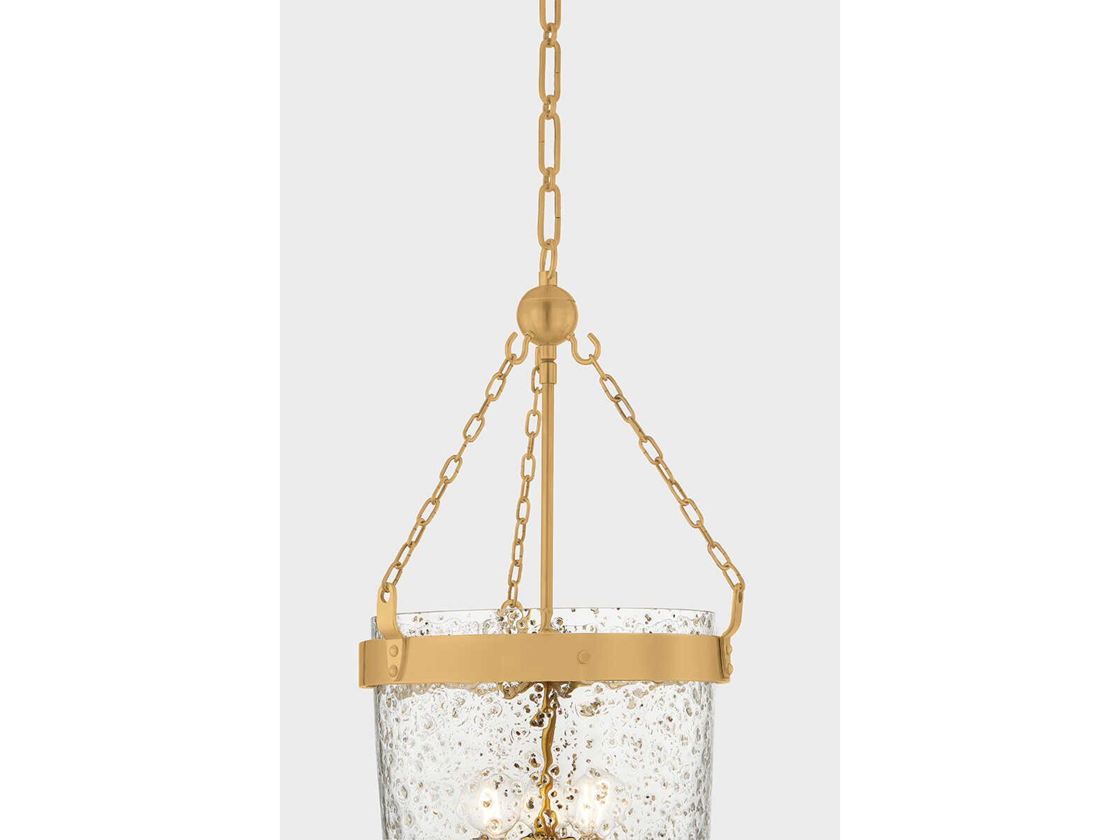 Corbett Lighting Angus 3-Light Vintage Brass Pendant