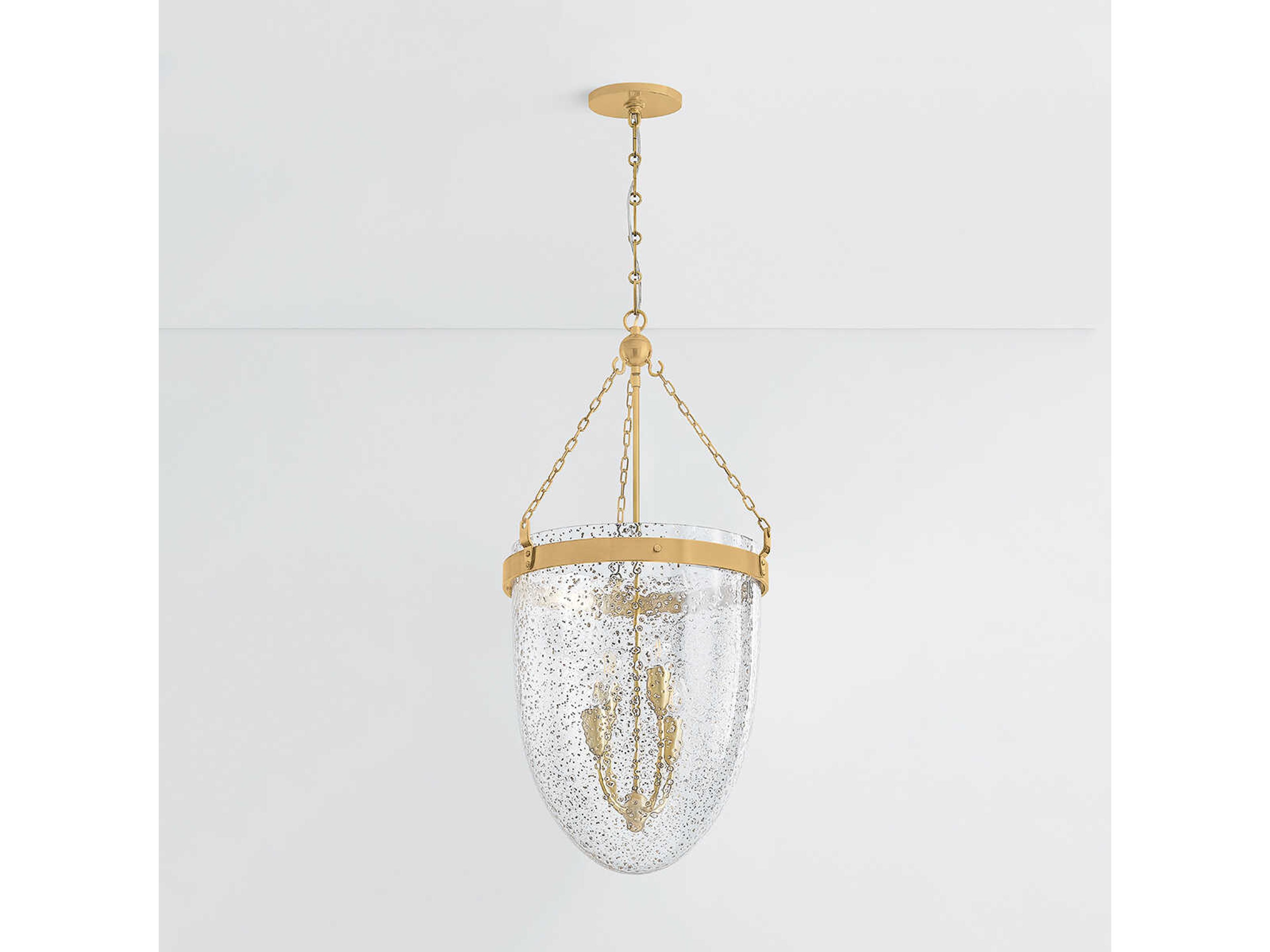 Corbett Lighting Angus 4-Light Vintage Brass Pendant