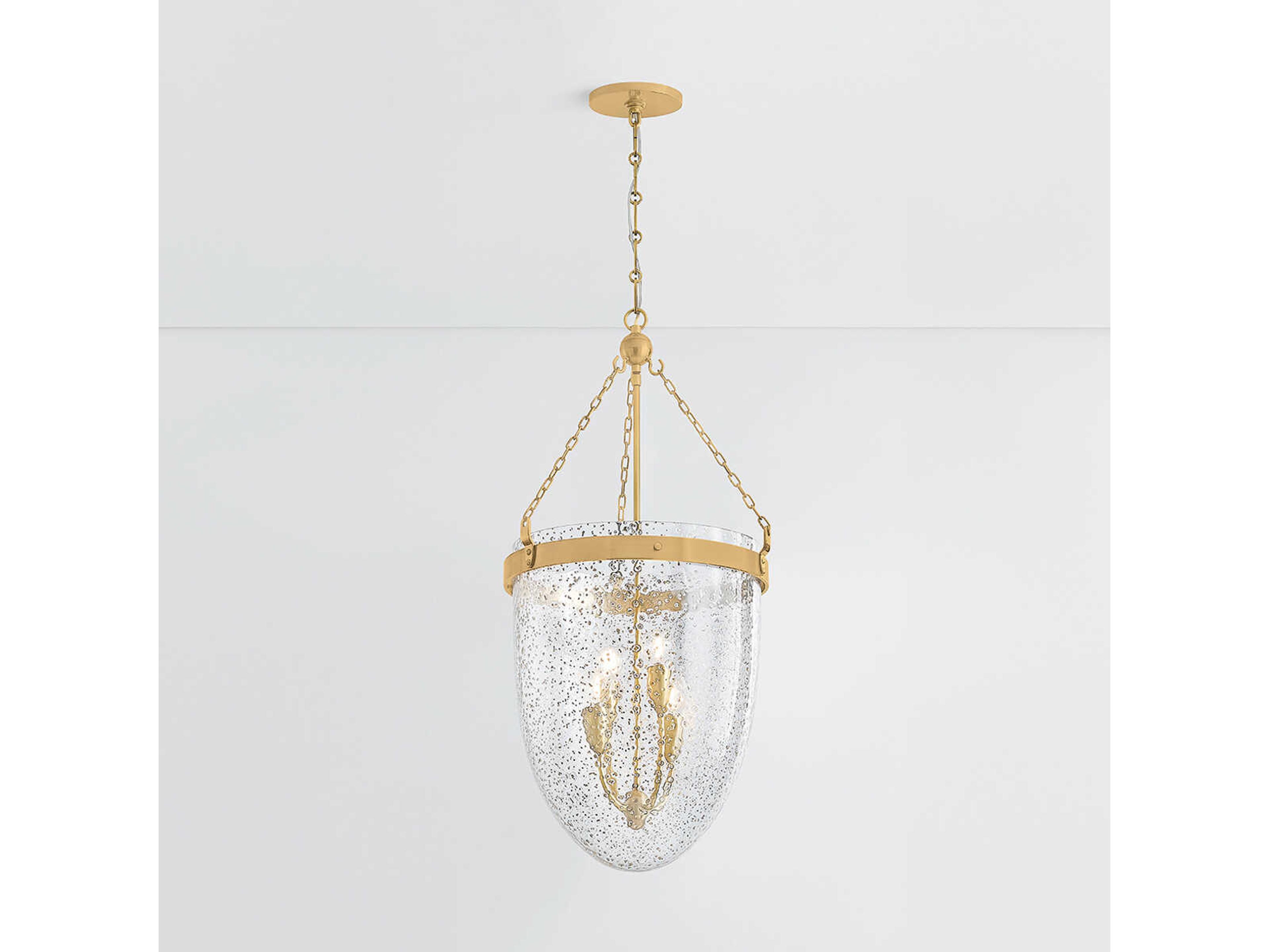 Corbett Lighting Angus 4-Light Vintage Brass Pendant