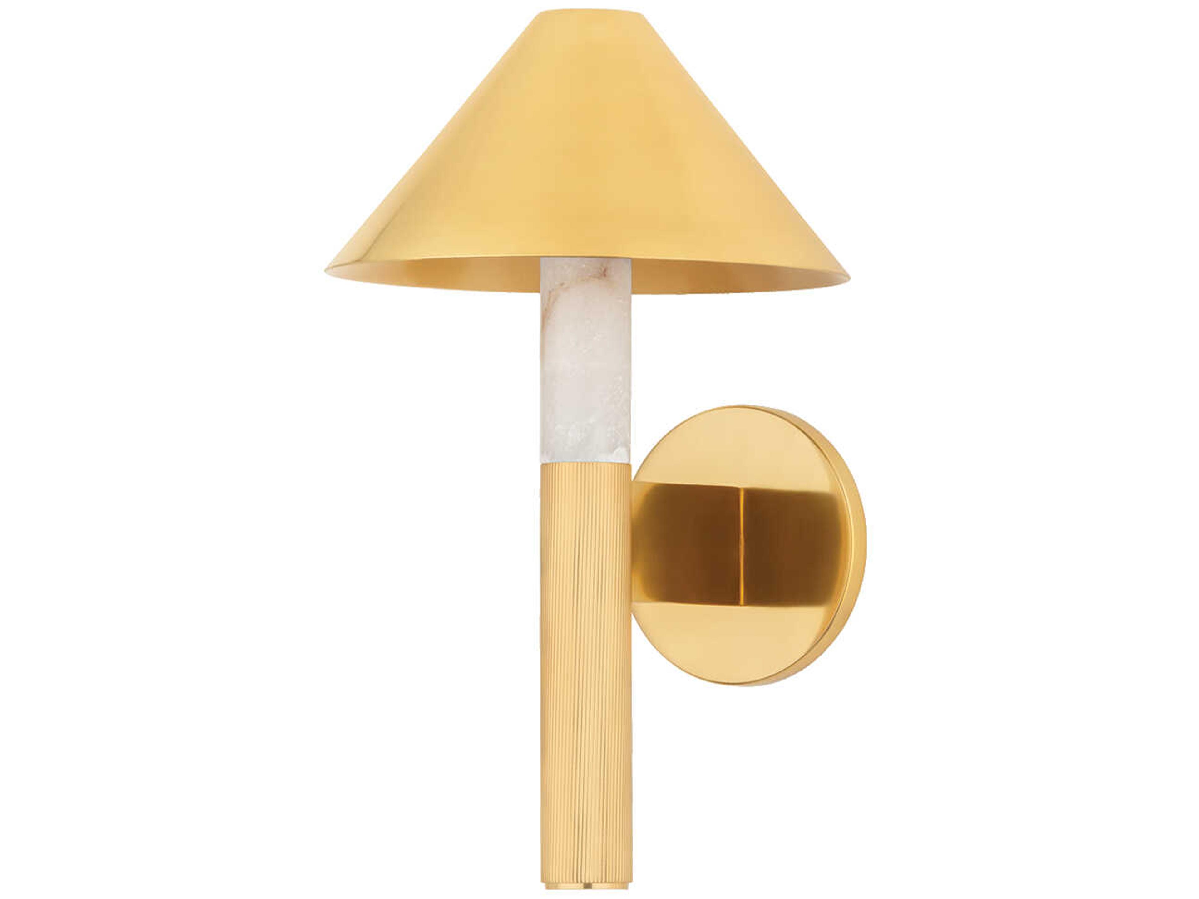 Corbett Lighting Altona 1-Light Vintage Brass Wall Sconce