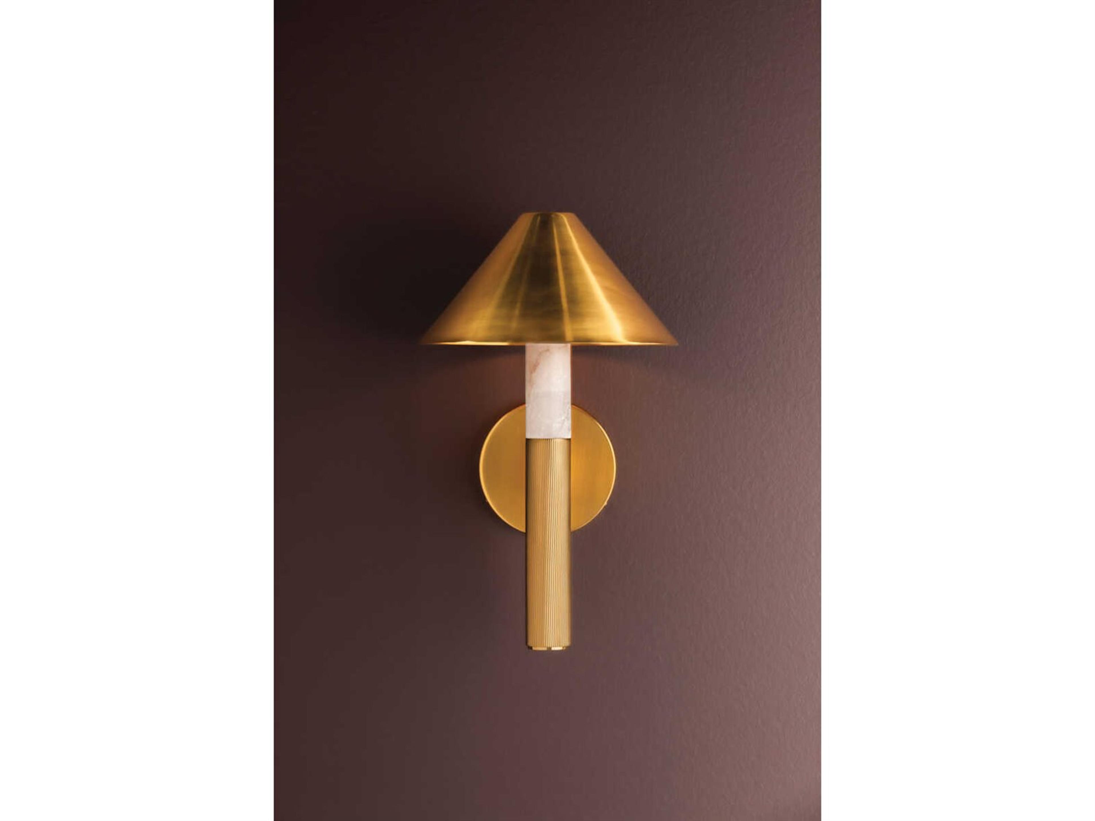 Corbett Lighting Altona 1-Light Vintage Brass Wall Sconce