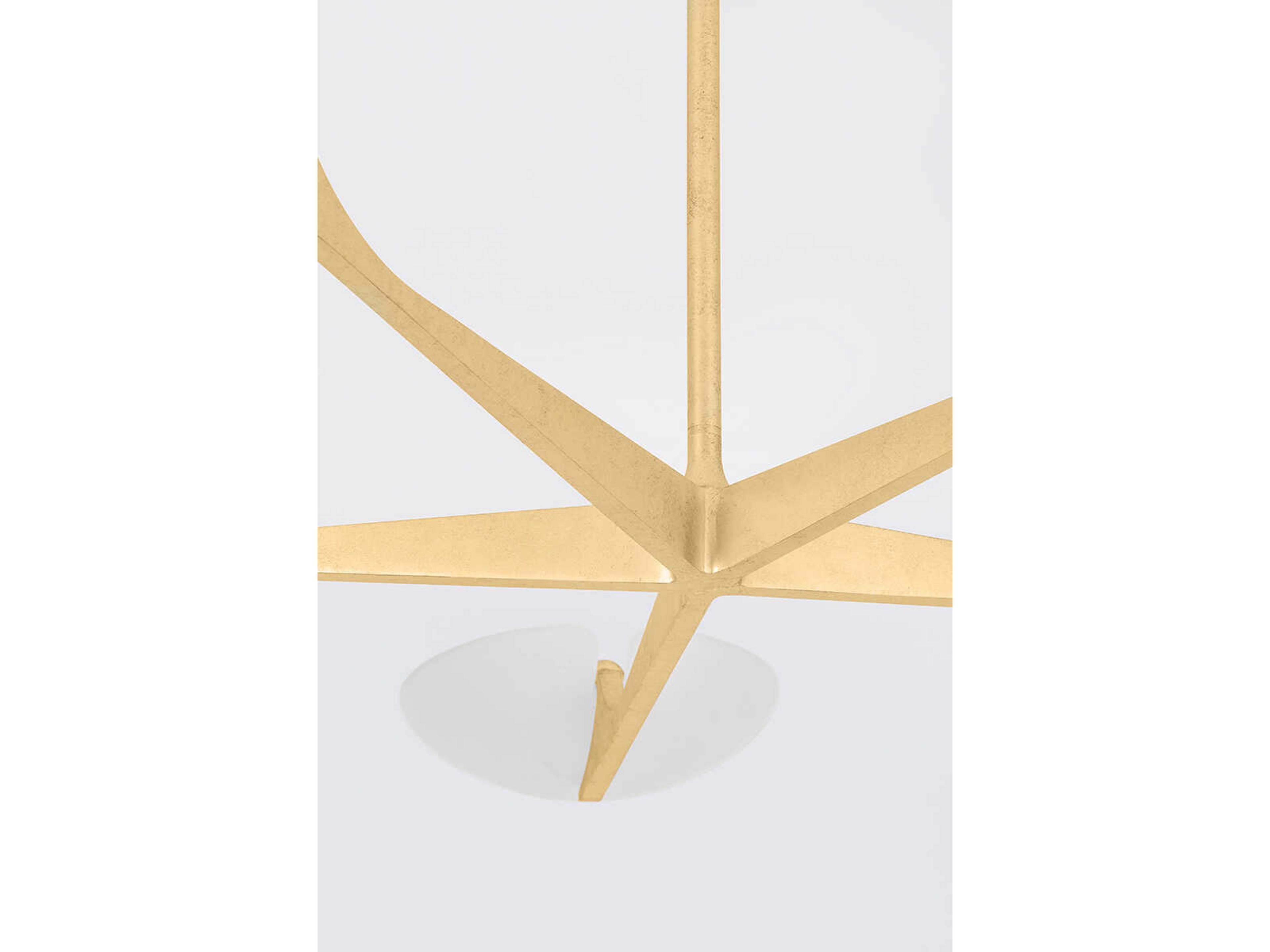 Corbett Lighting Malachite 5-Light Vintage Gold Leaf Chandelier