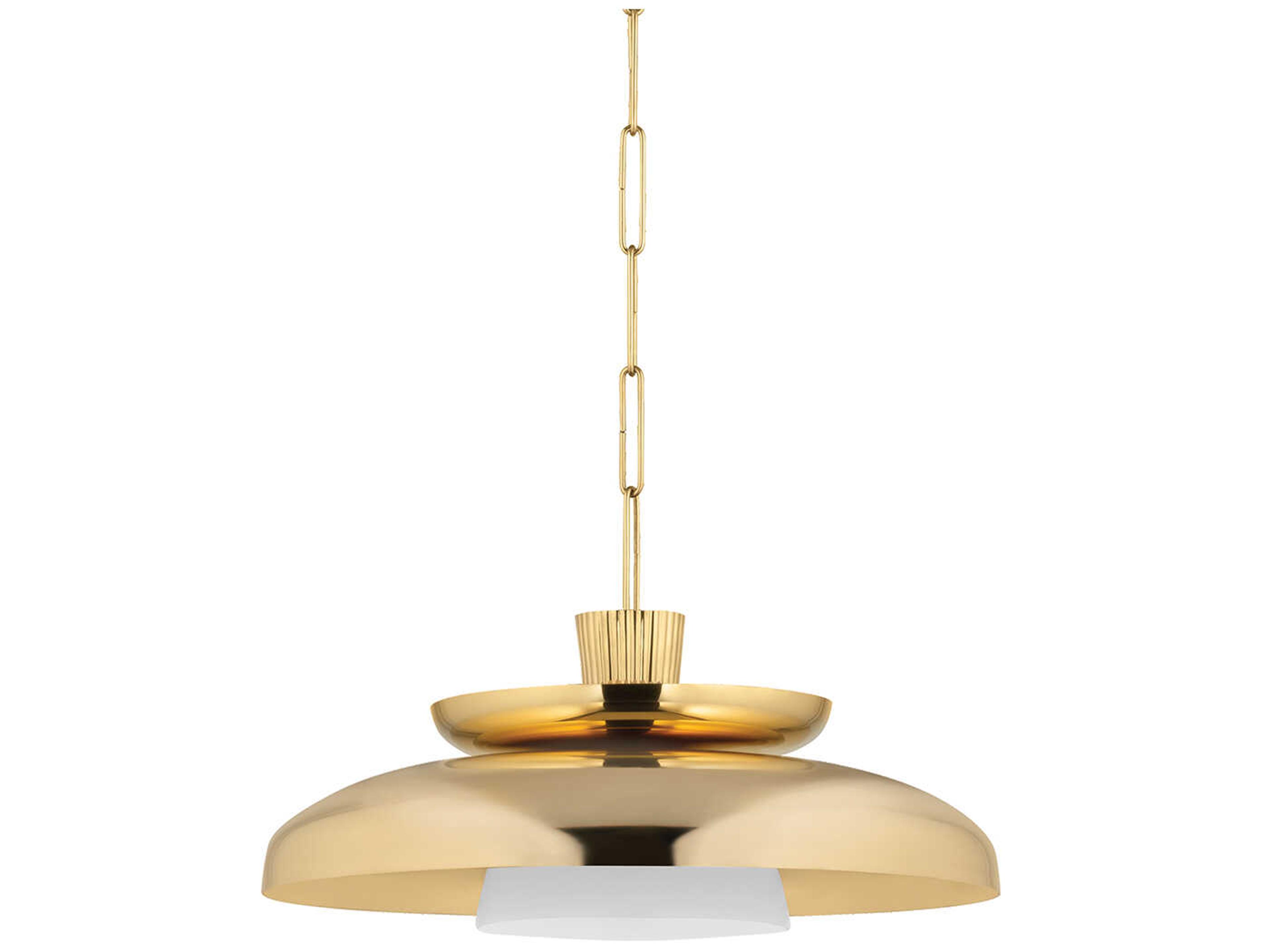 Ravenna 1-Light Vintage Brass Pendant