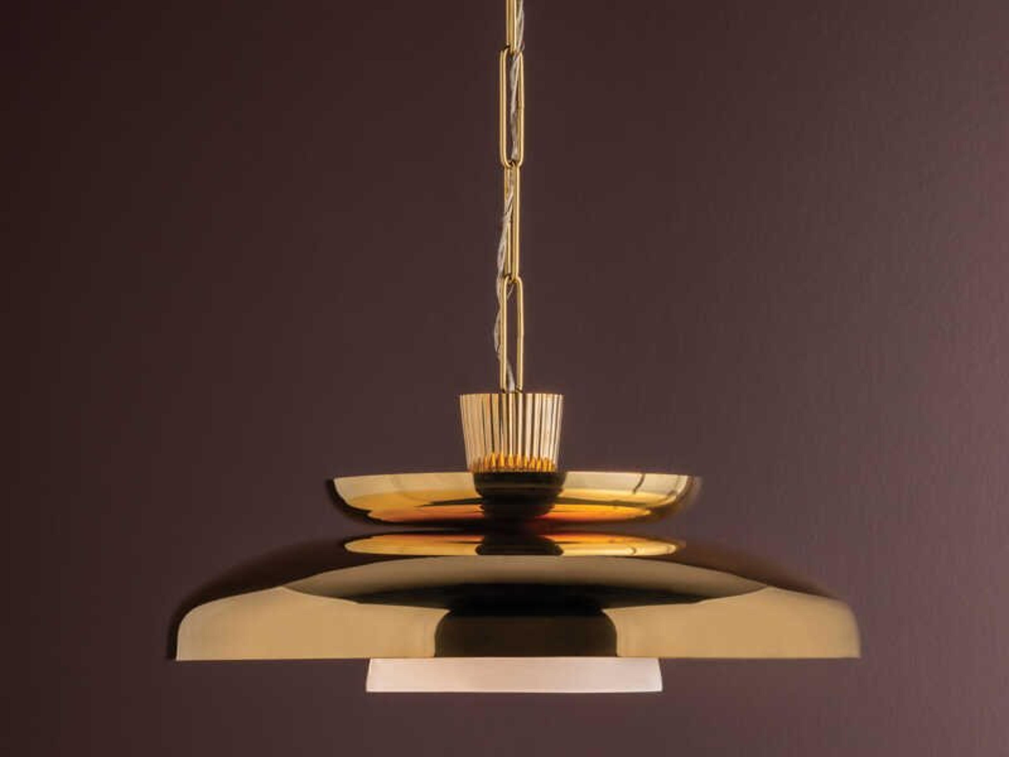 Corbett Lighting Ravenna 1-Light Vintage Brass Pendant