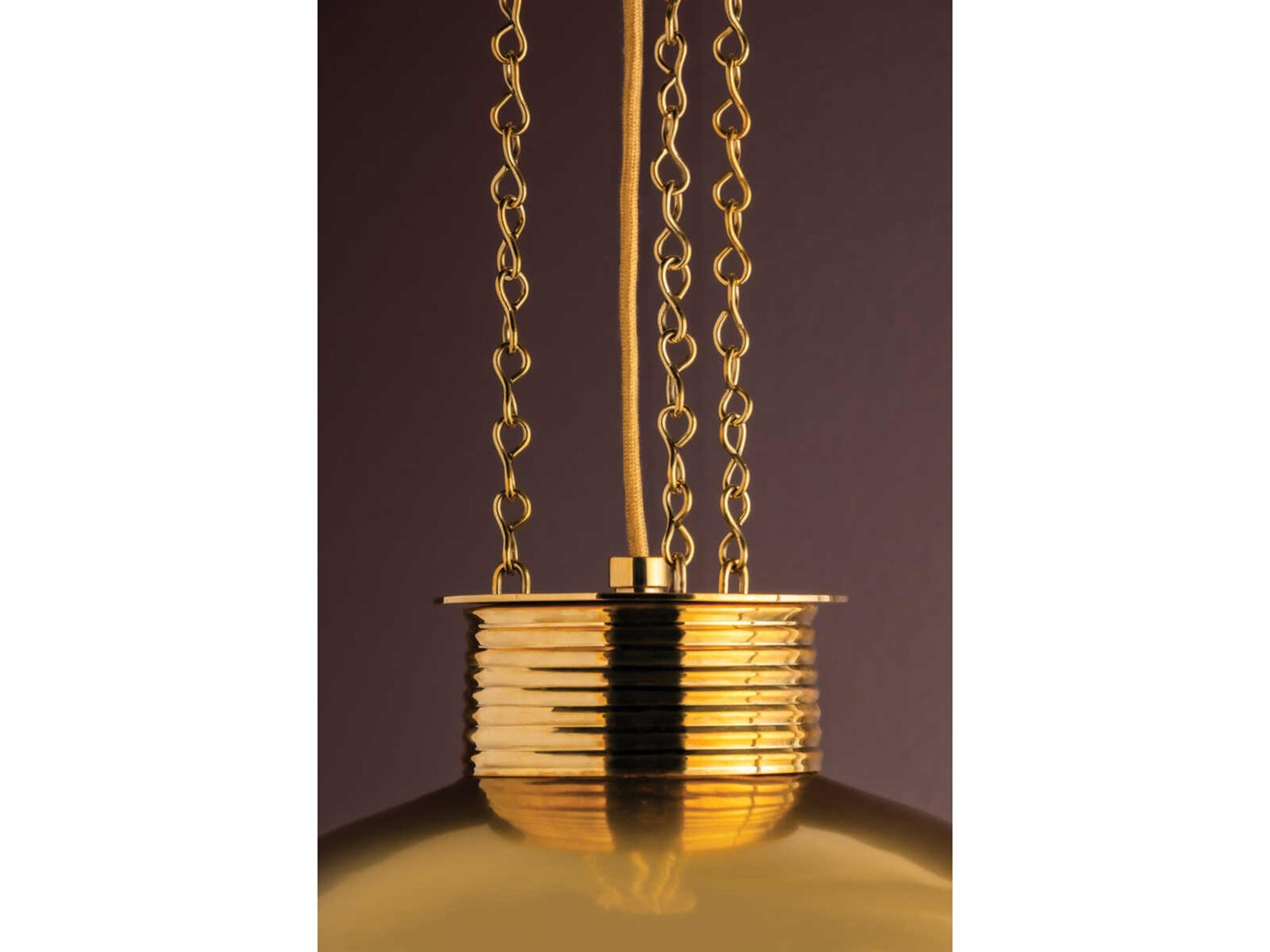 Corbett Lighting Perseus 1-Light Vintage Brass Dome Pendant