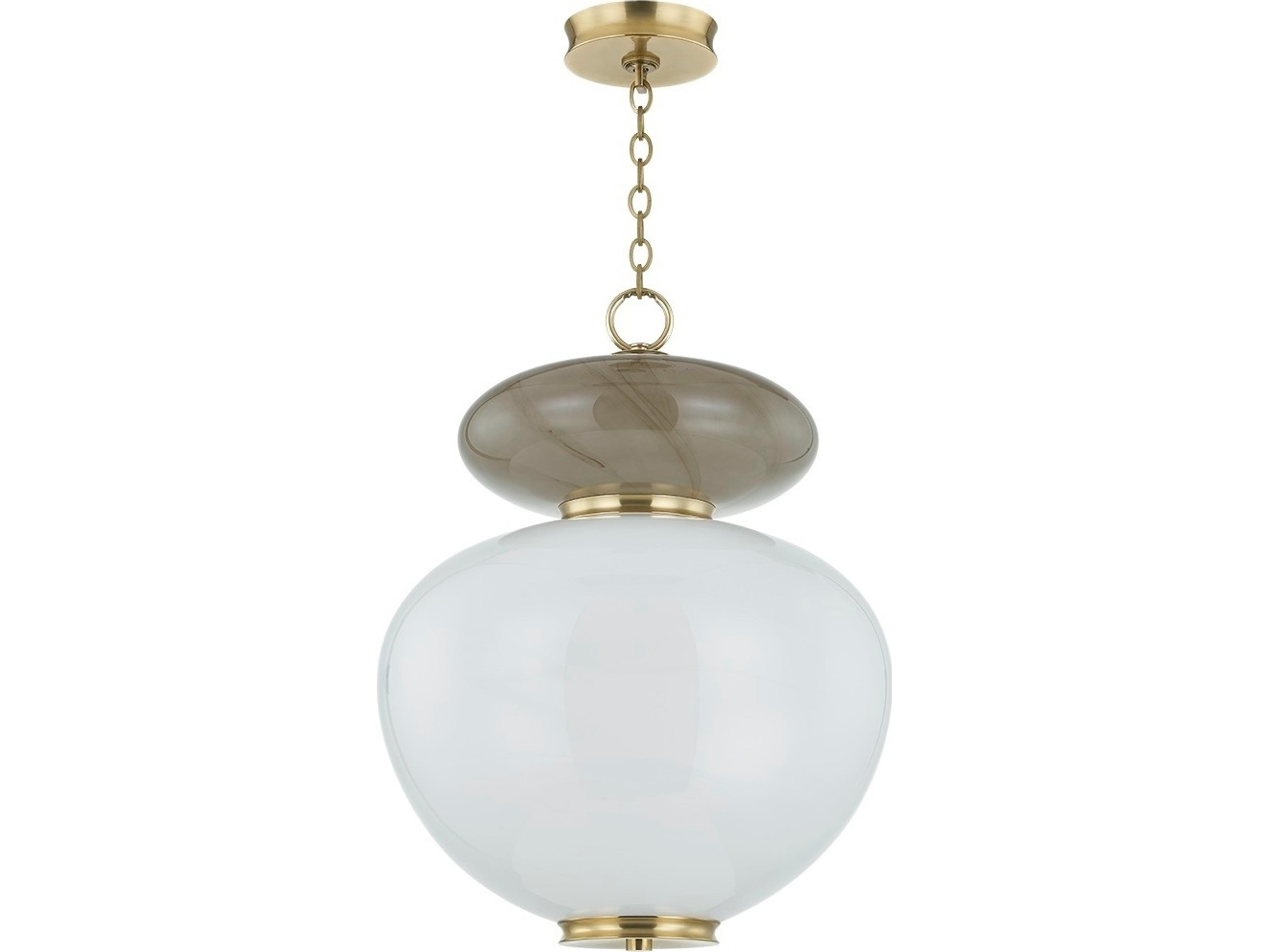 Corbett Lighting Syros 1-Light Vintage Brass Pendant