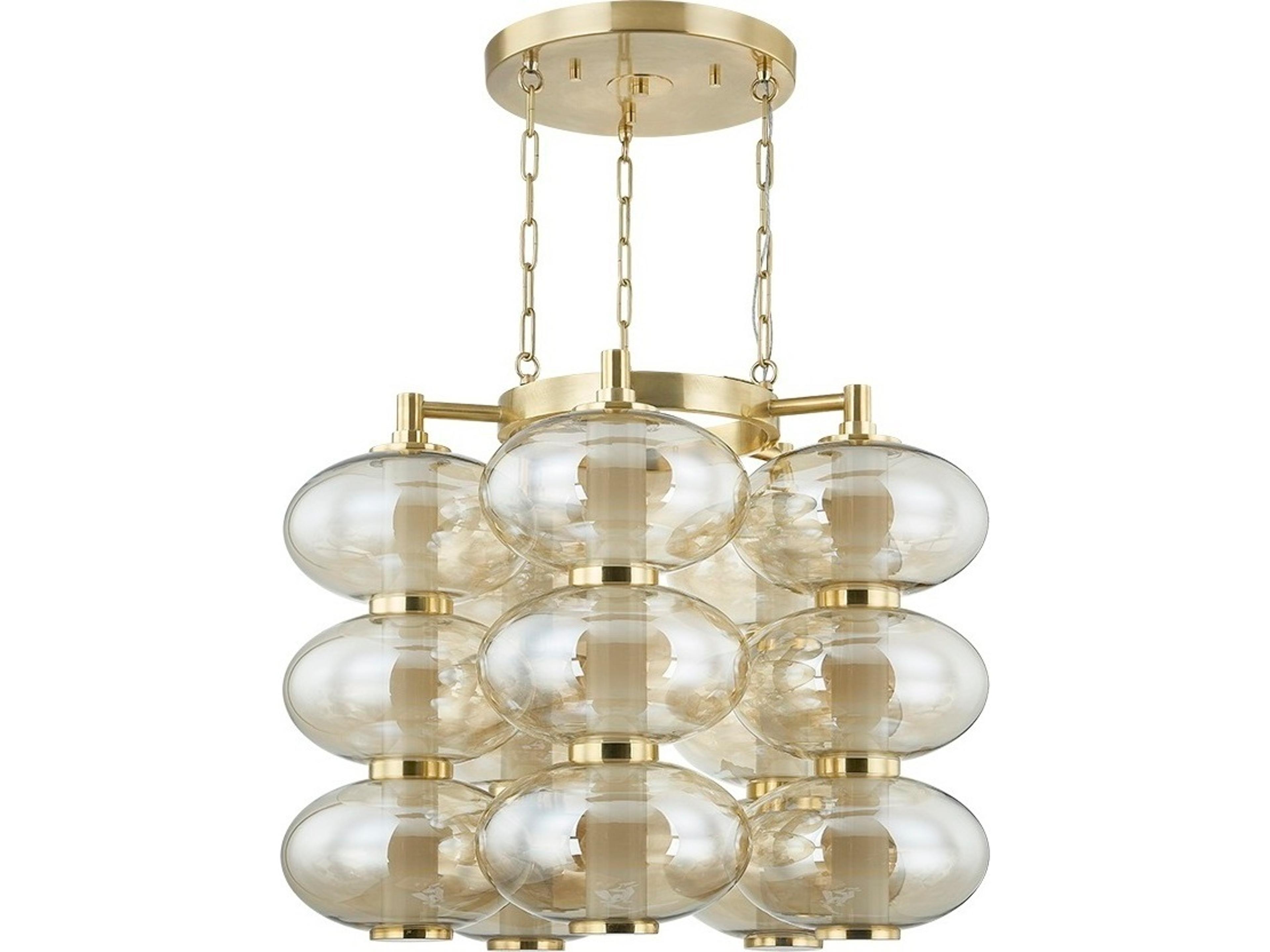 Toulouse 5-Light Vintage Brass Chandelier