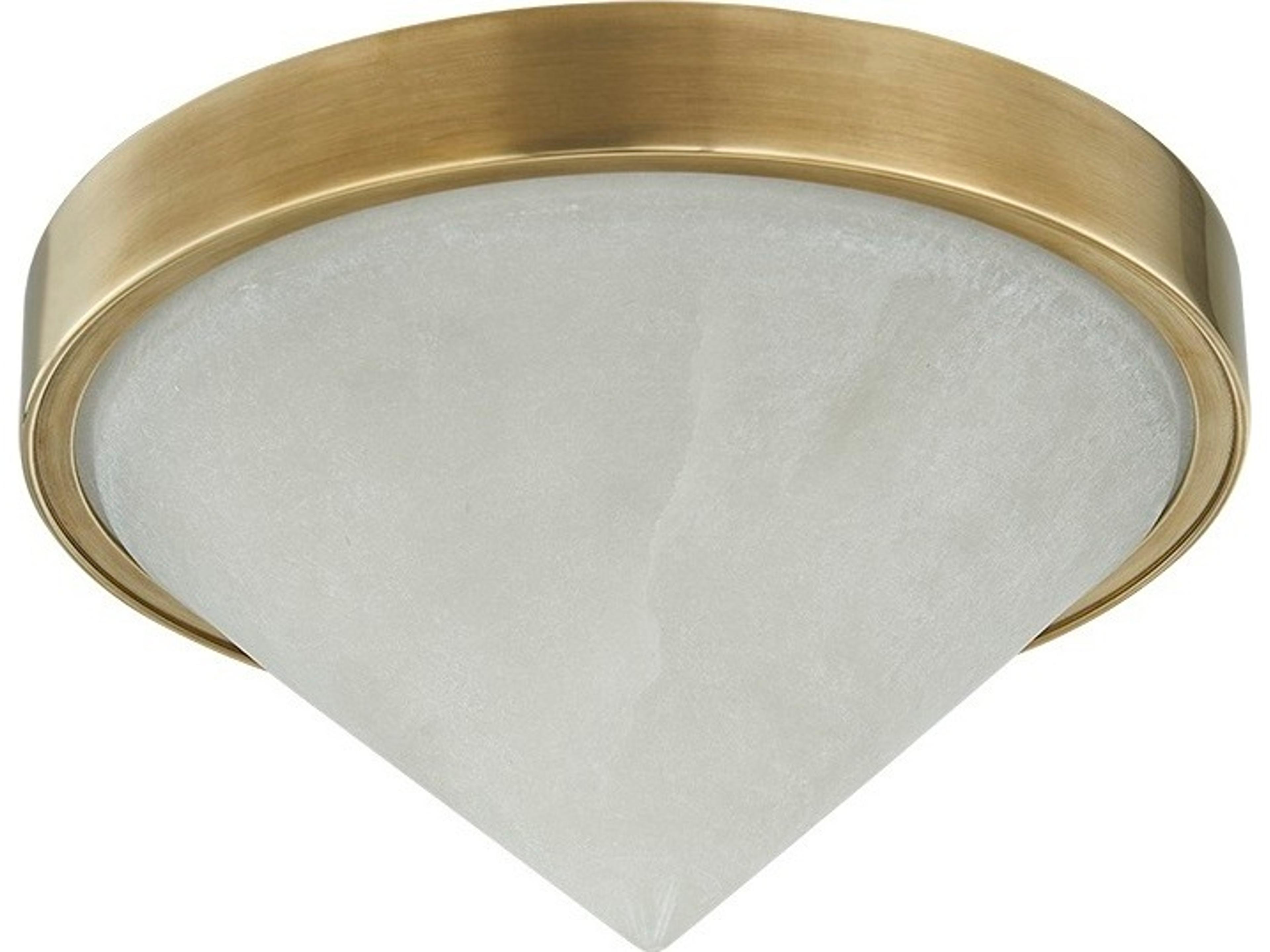 Corbett Lighting Colmar 1-Light Vintage Brass Flush Mount