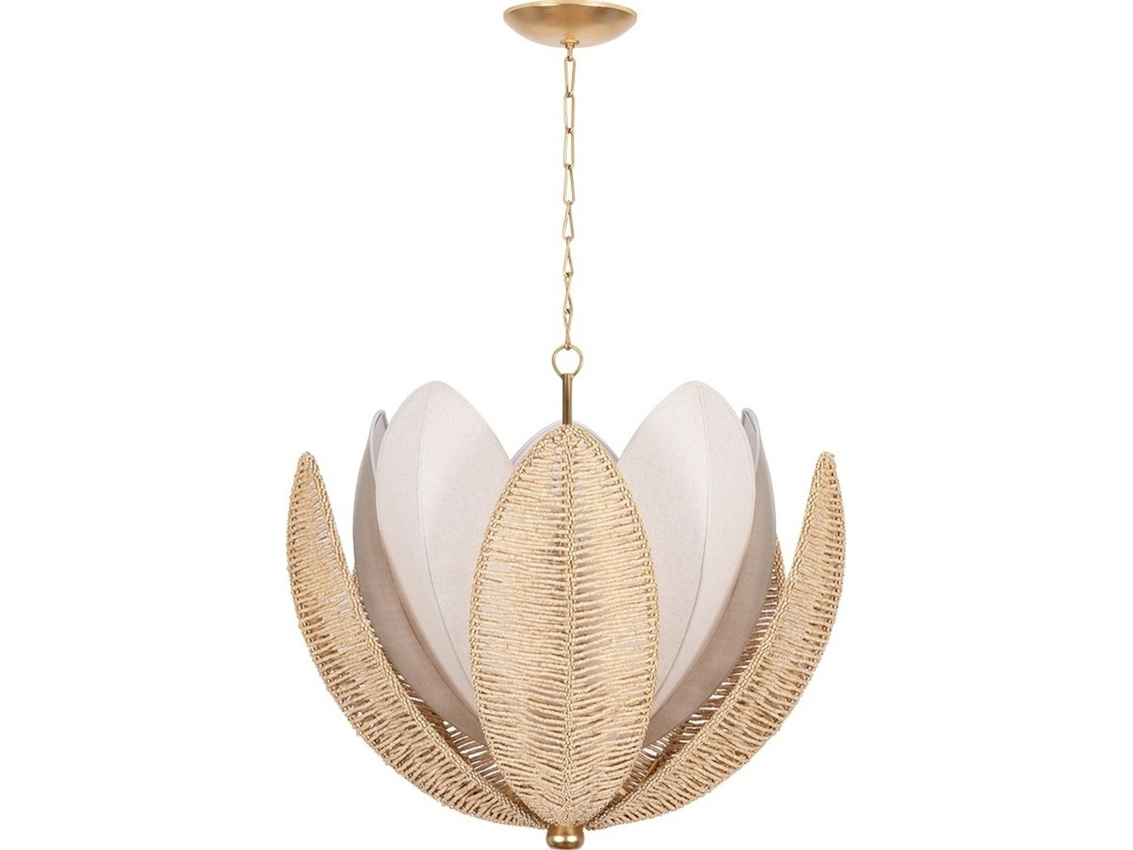 Corbett Lighting Costa Brava 10-Light Vintage Gold Leaf Chandelier