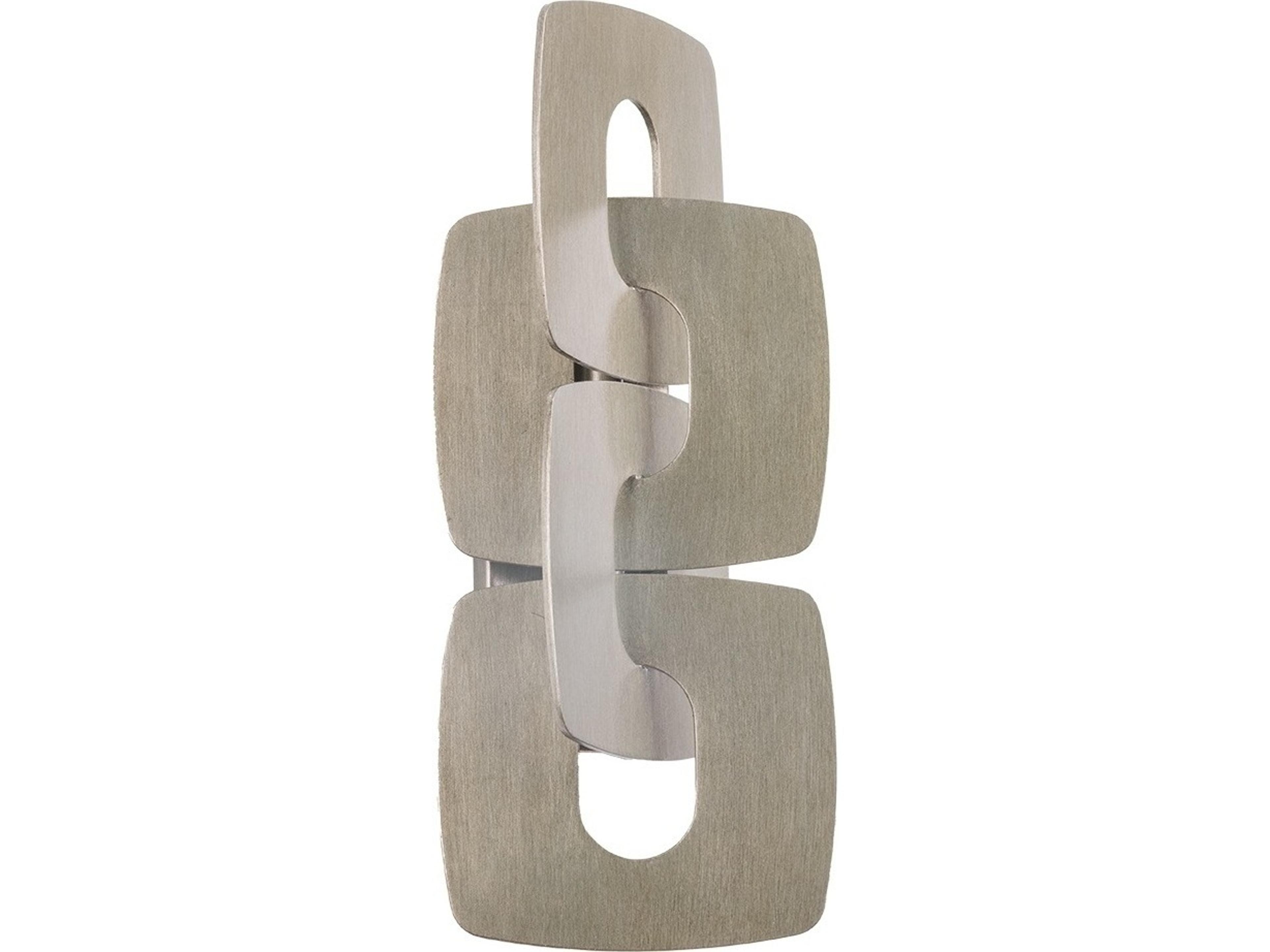 Corbett Lighting Trentino 2-Light Stria Silver Leaf Wall Sconce