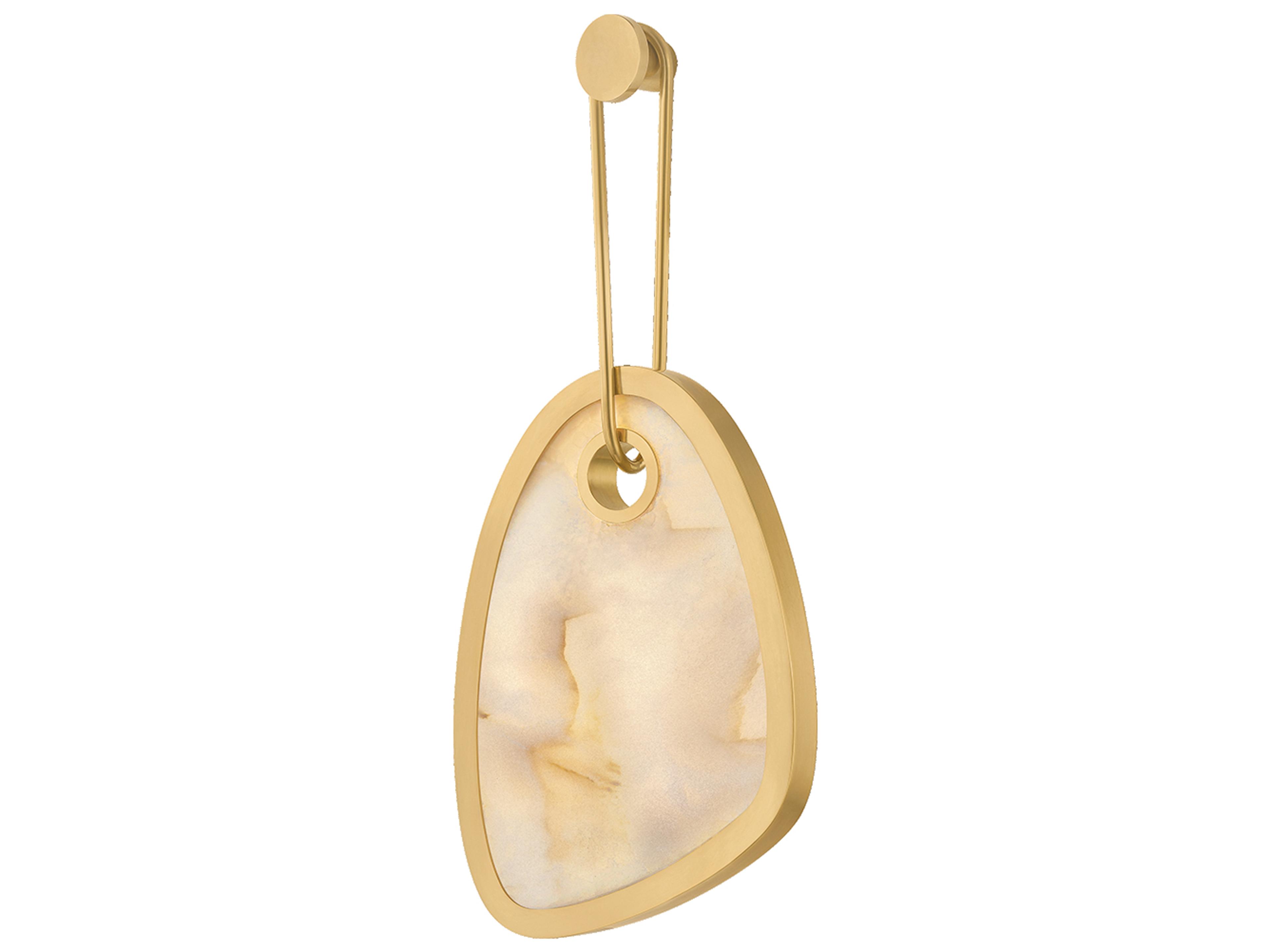 Corbett Lighting Vela 1-Light Vintage Brass Wall Sconce