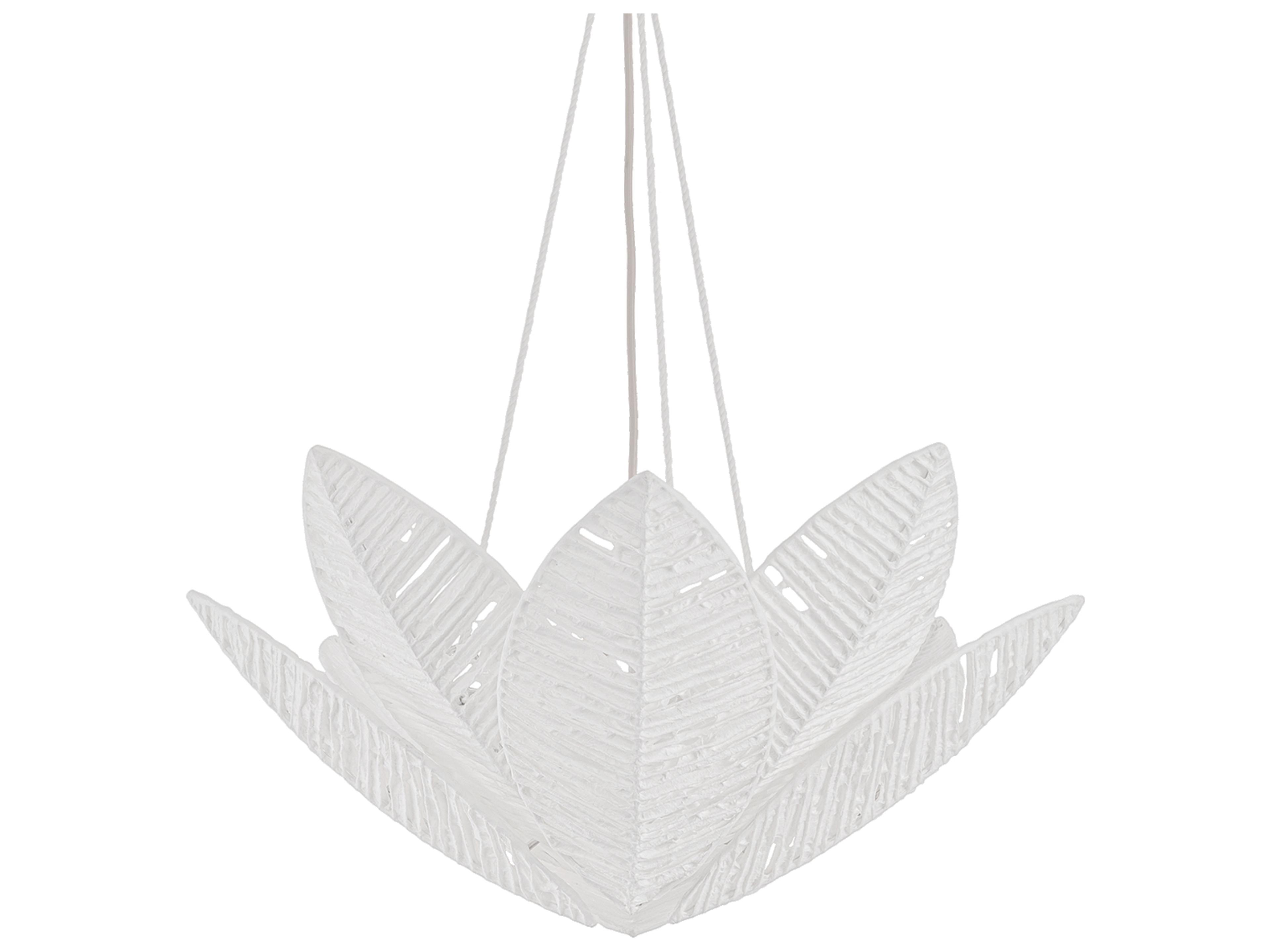 Azores 3-Light Warm Silver Leaf Bowl Pendant