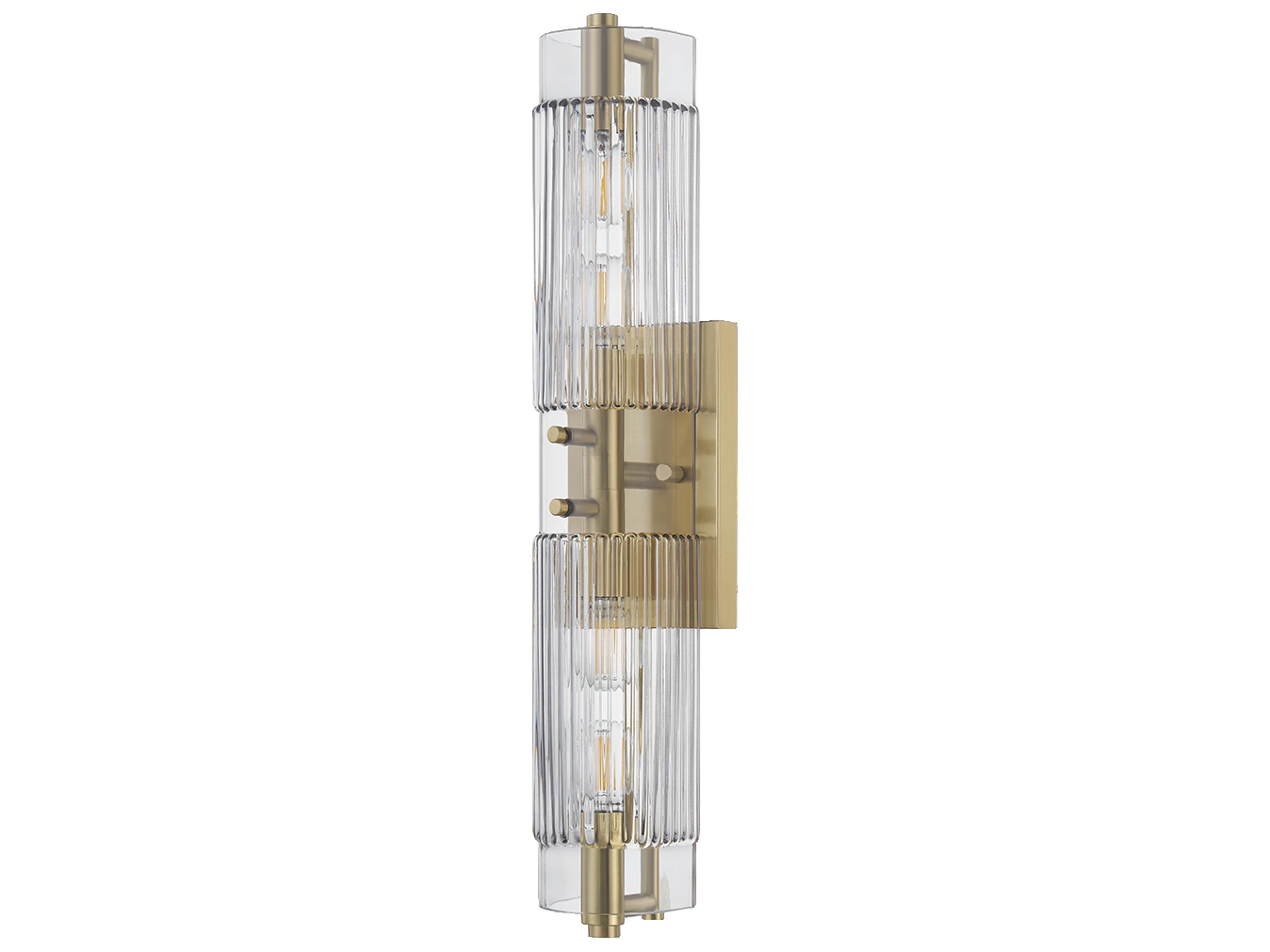Duoro 4-Light Vintage Brass Vanity Light