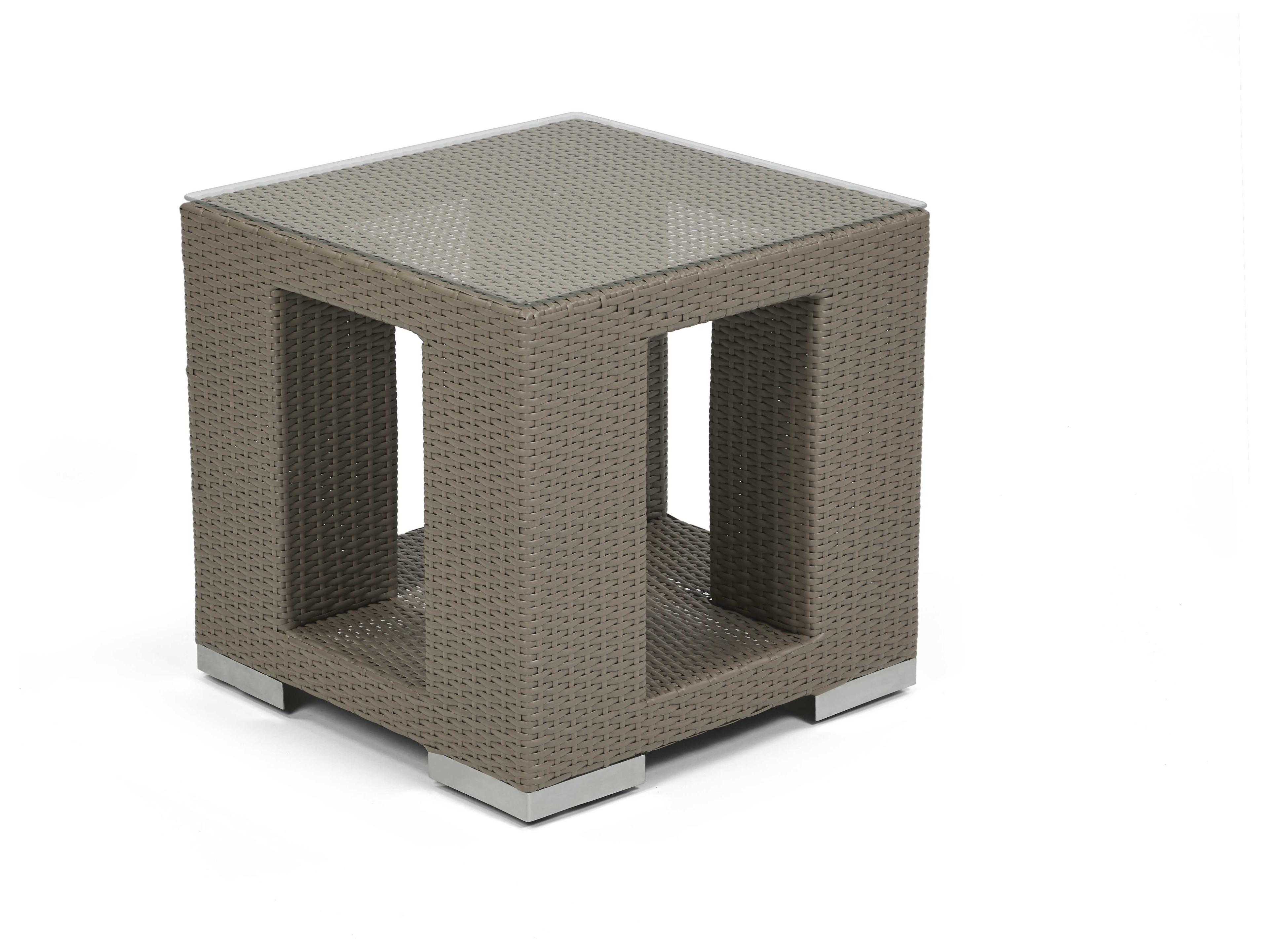 Square Outdoor Patio End Table