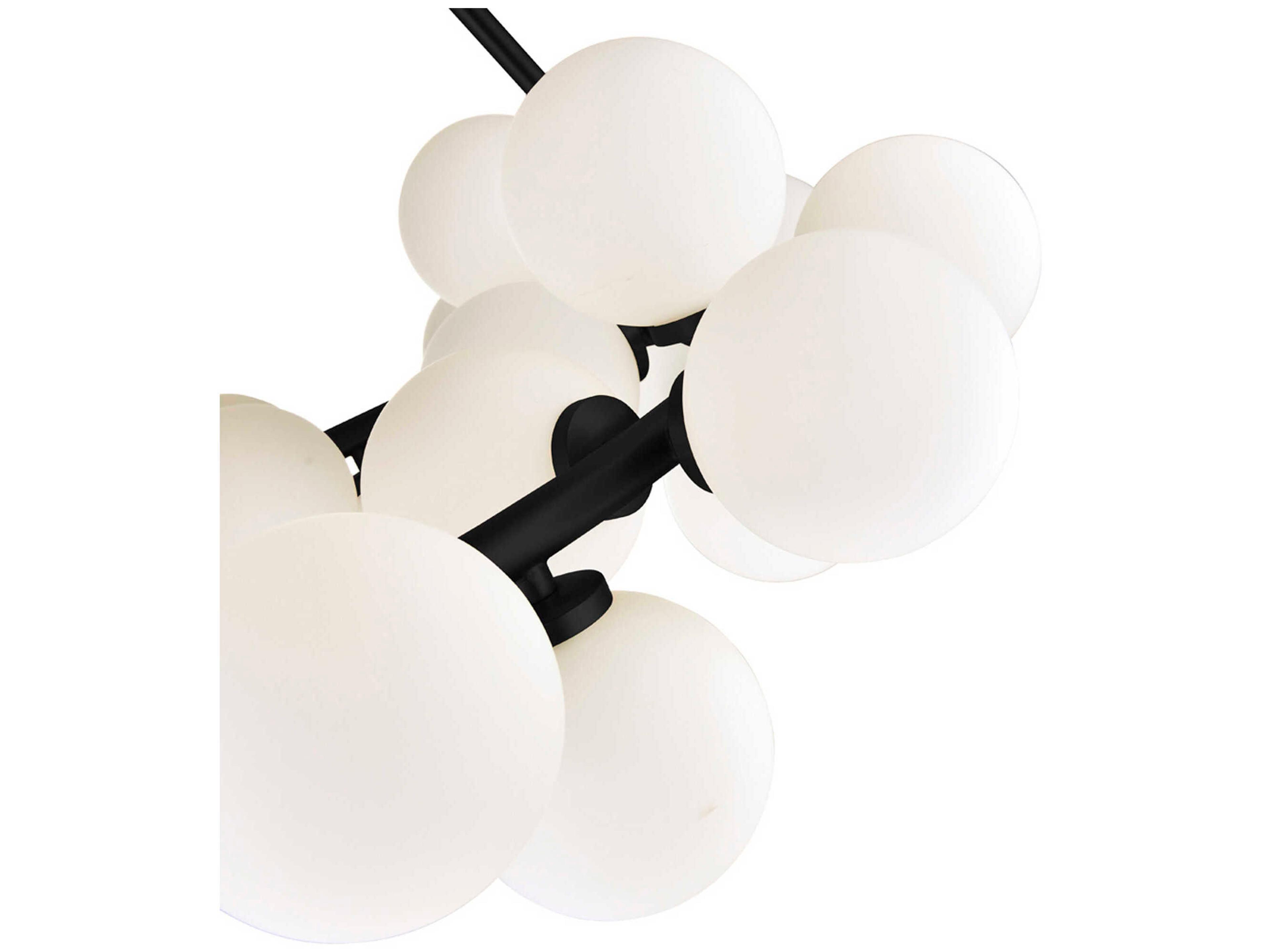 CWI Lighting Arya 25-Light Black Globe Chandelier