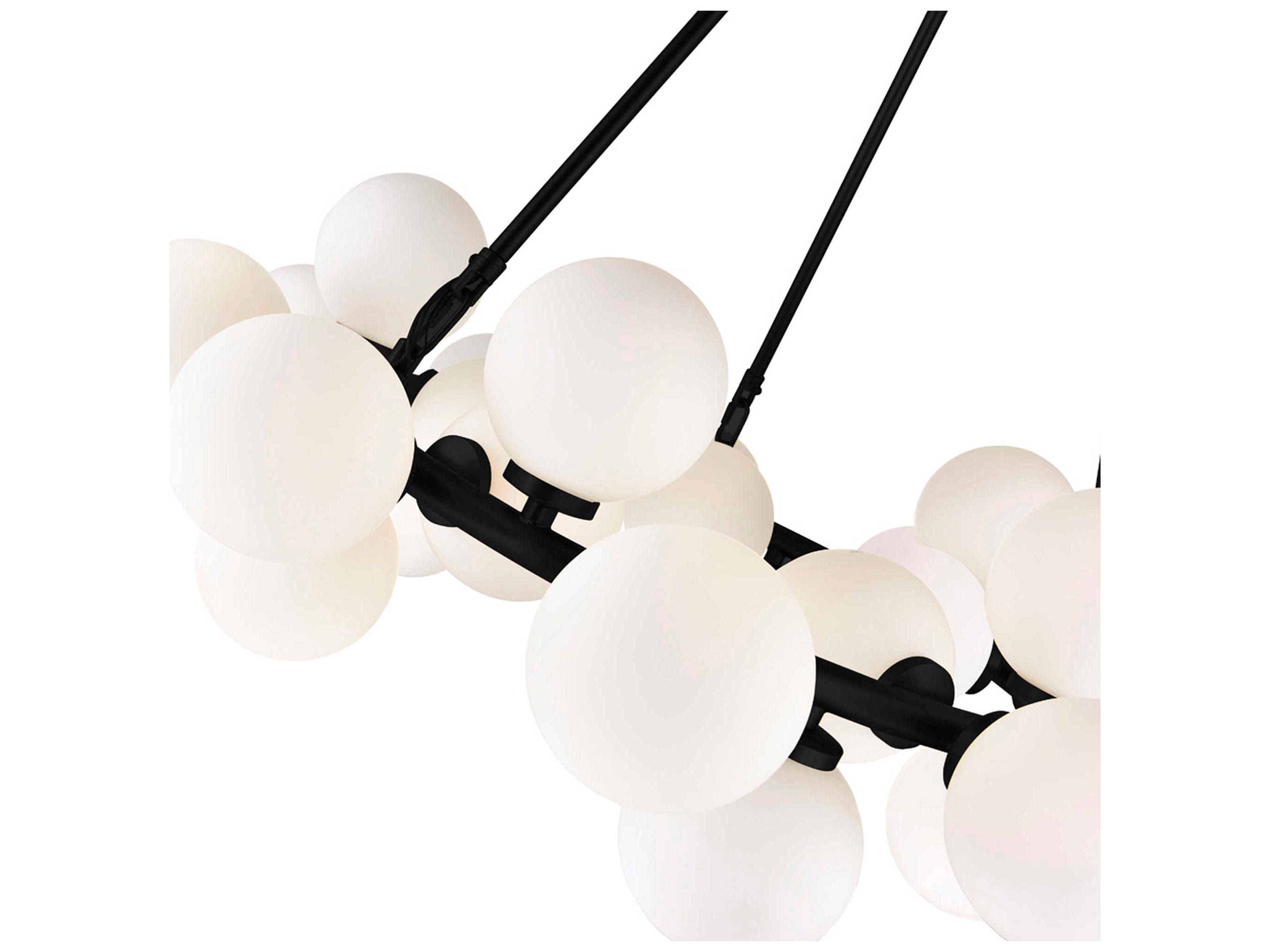 CWI Lighting Arya 25-Light Black Globe Chandelier