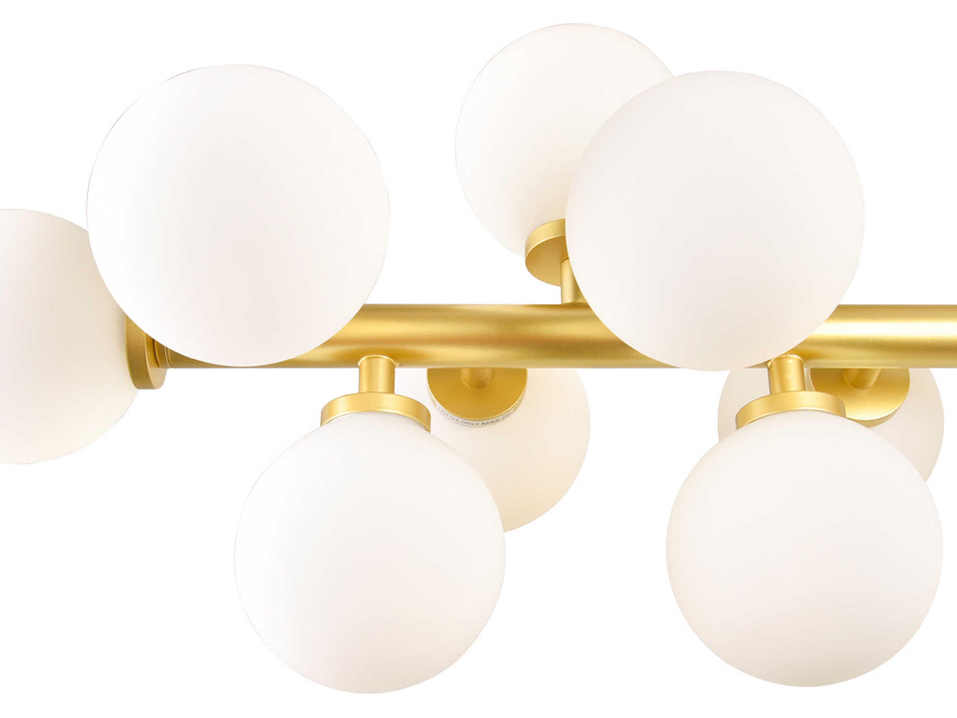 CWI Lighting Arya 16-Light Satin Gold Globe Island Pendant