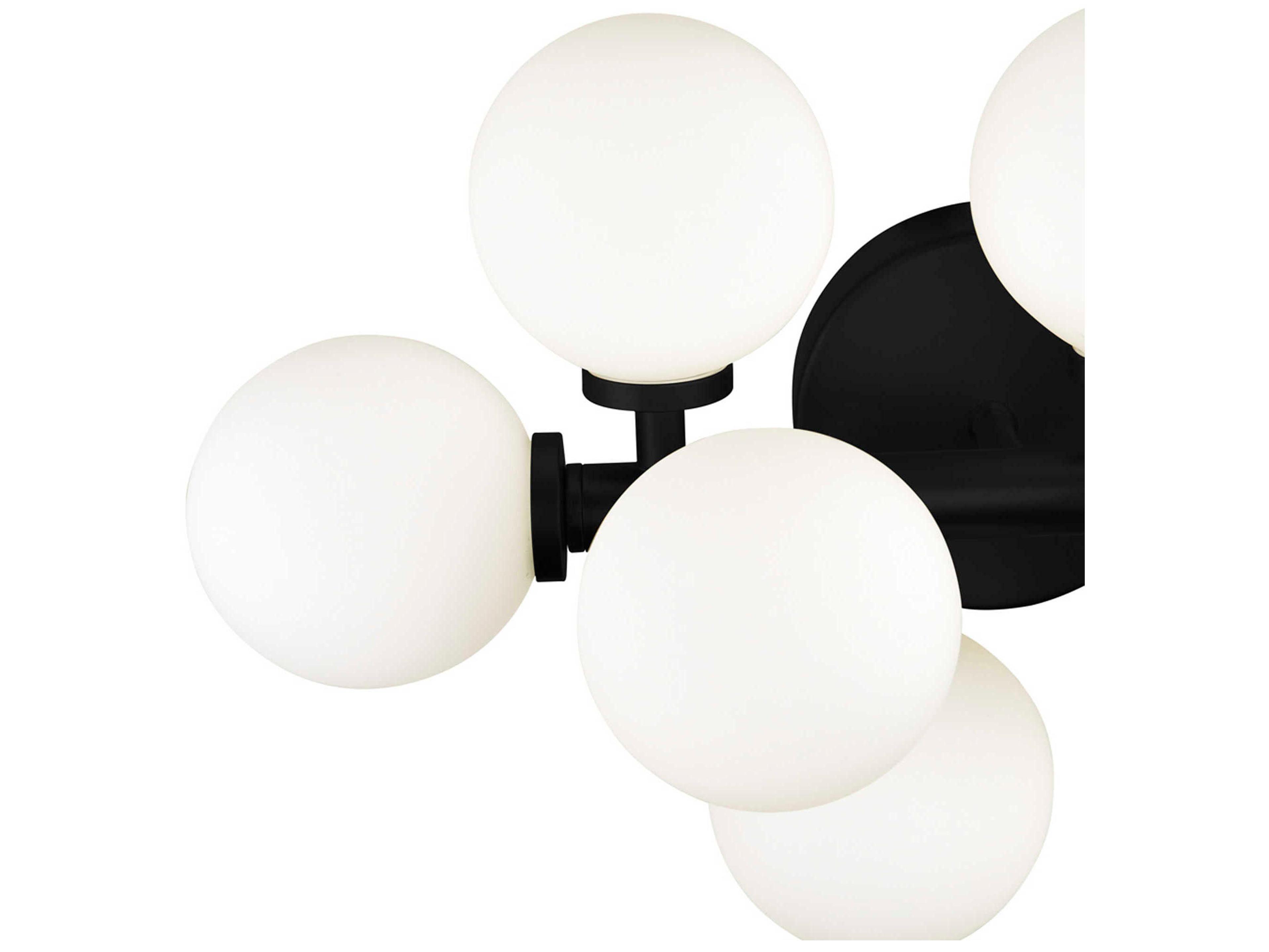 CWI Lighting Arya 8-Light Black Vanity Light