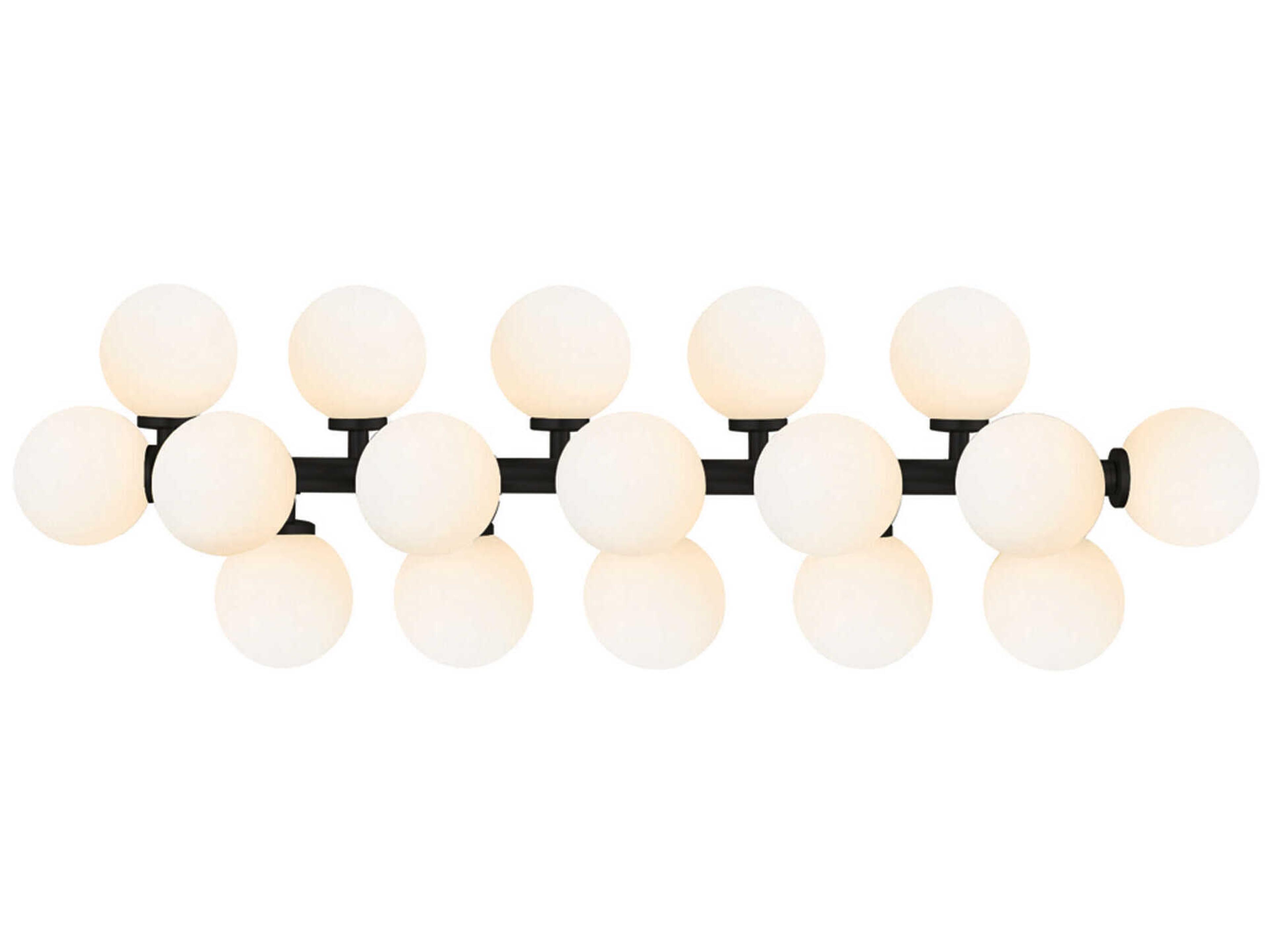 Arya 17-Light Black Vanity Light