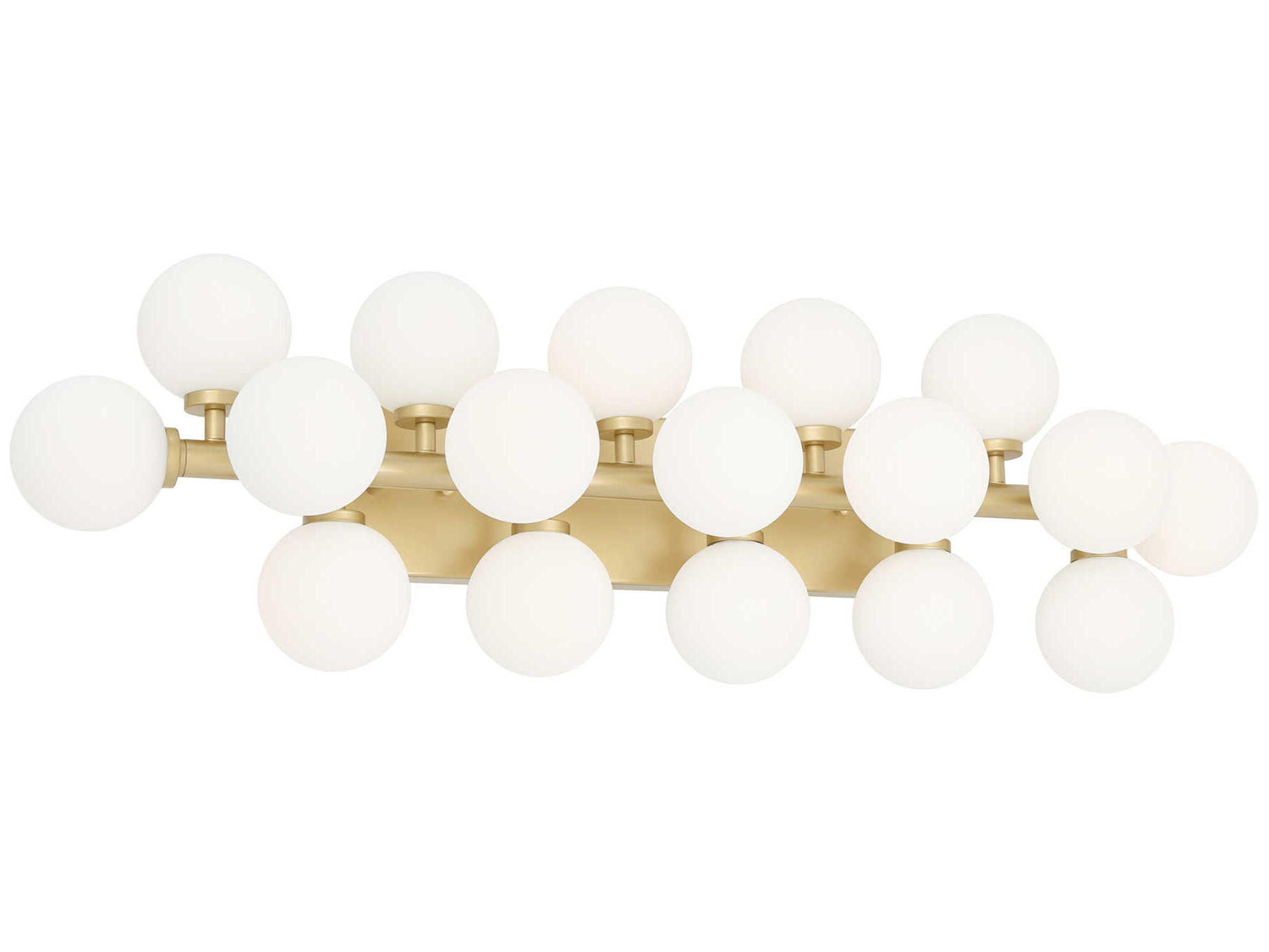 Arya 17-Light Satin Gold Vanity Light