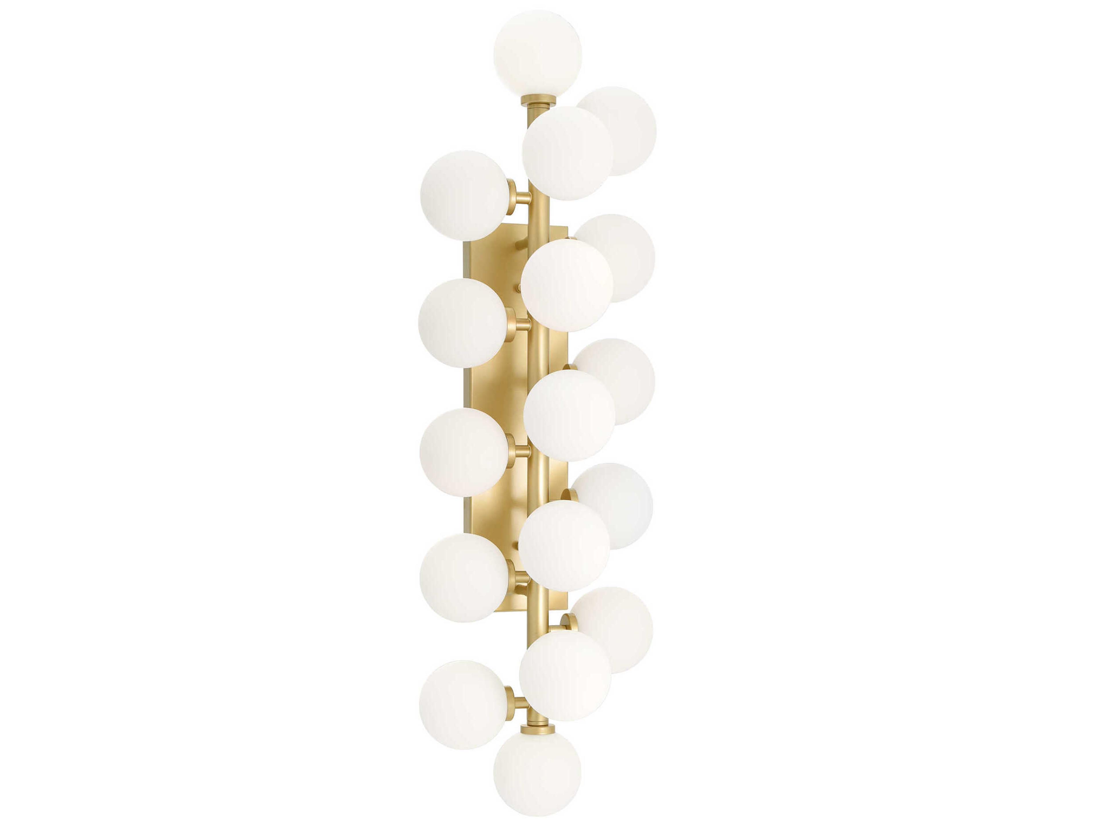 CWI Lighting Arya 17-Light Satin Gold Vanity Light
