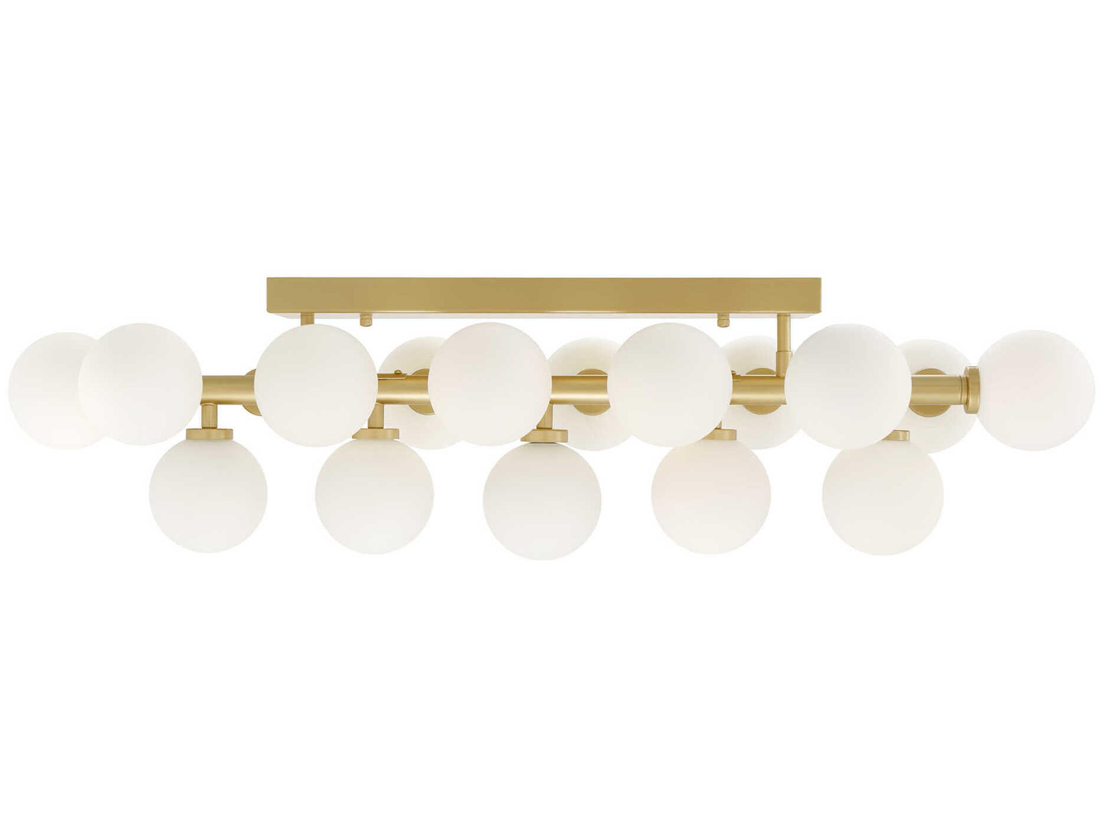 CWI Lighting Arya 17-Light Satin Gold Vanity Light