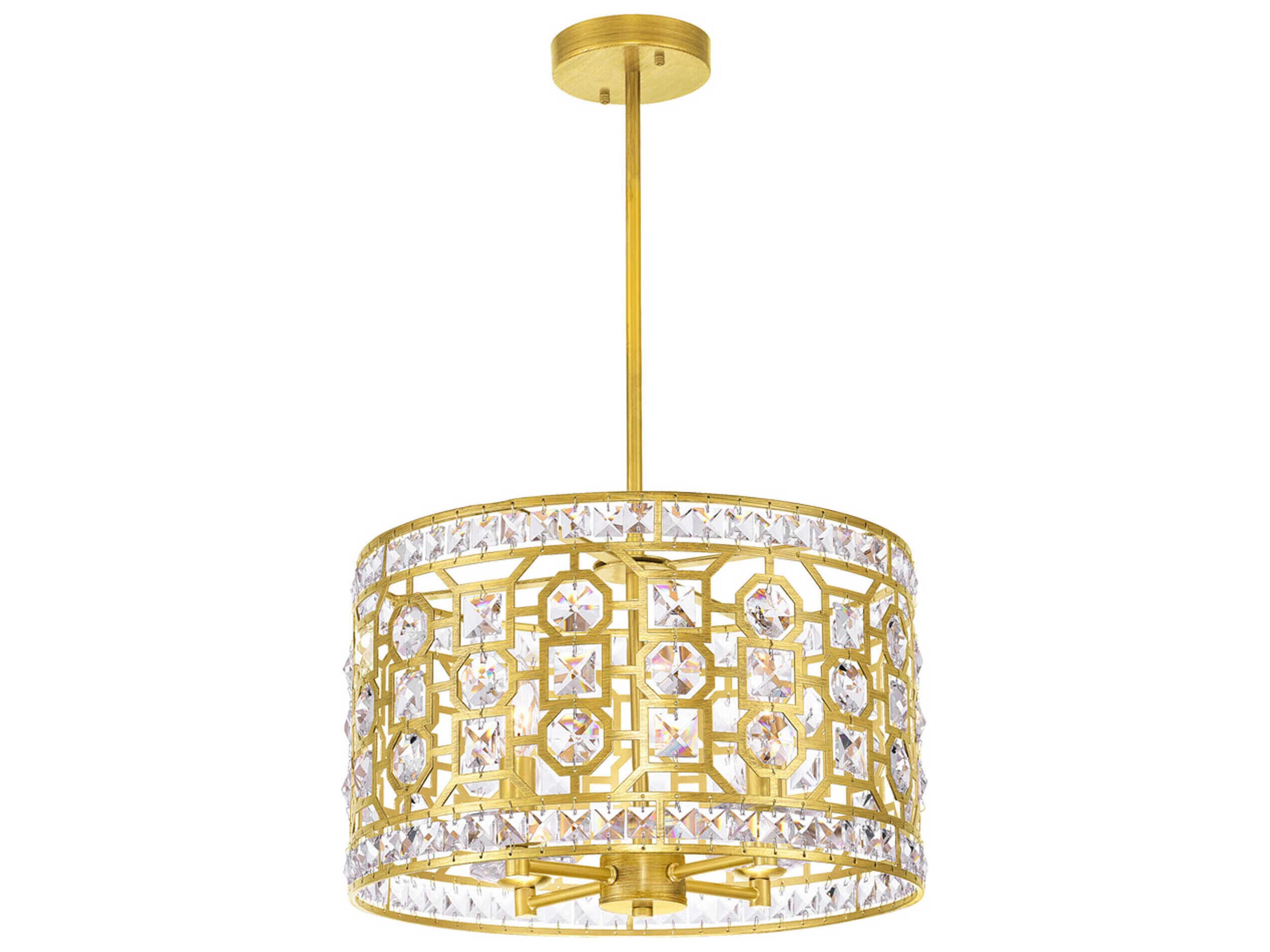 Belinda 4-Light Champagne Gold Chandelier