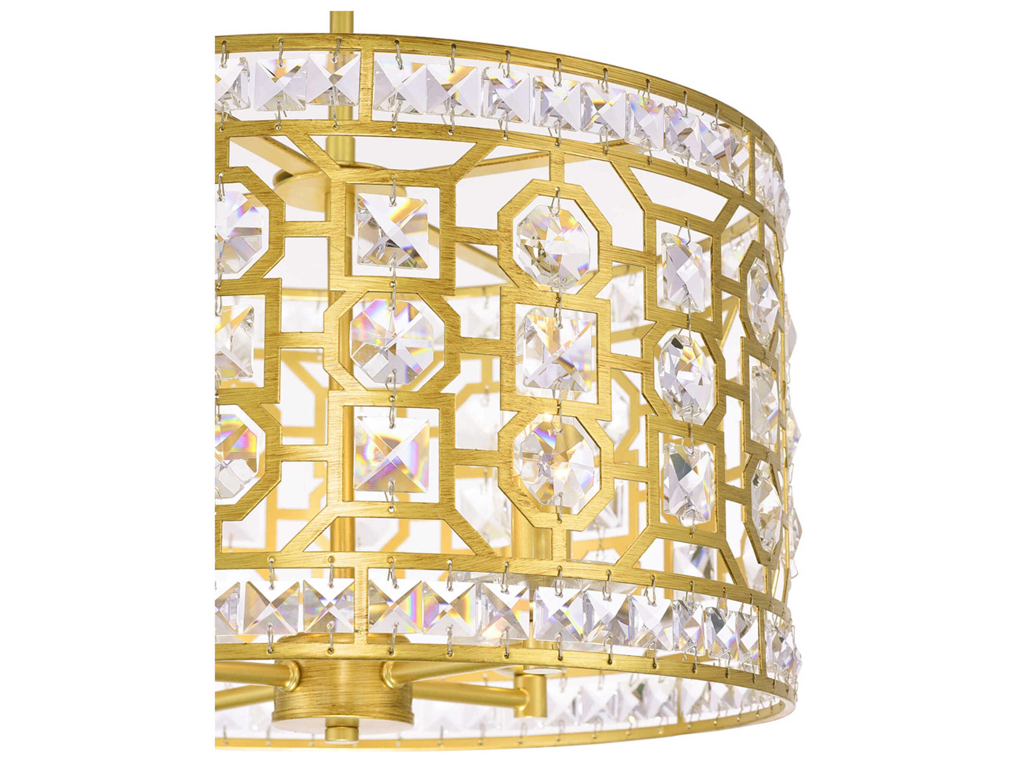 CWI Lighting Belinda 4-Light Champagne Gold Chandelier