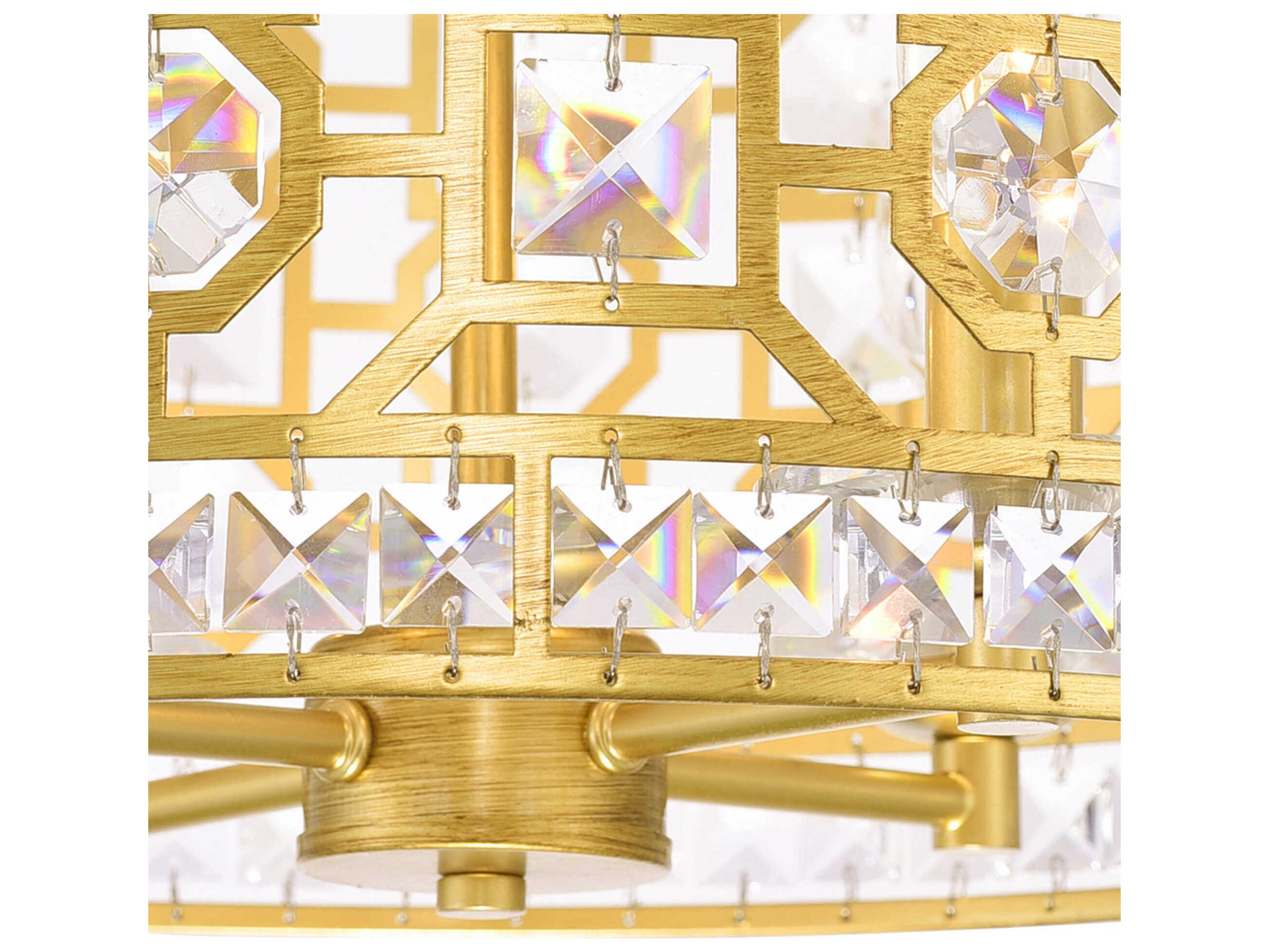 CWI Lighting Belinda 4-Light Champagne Gold Chandelier