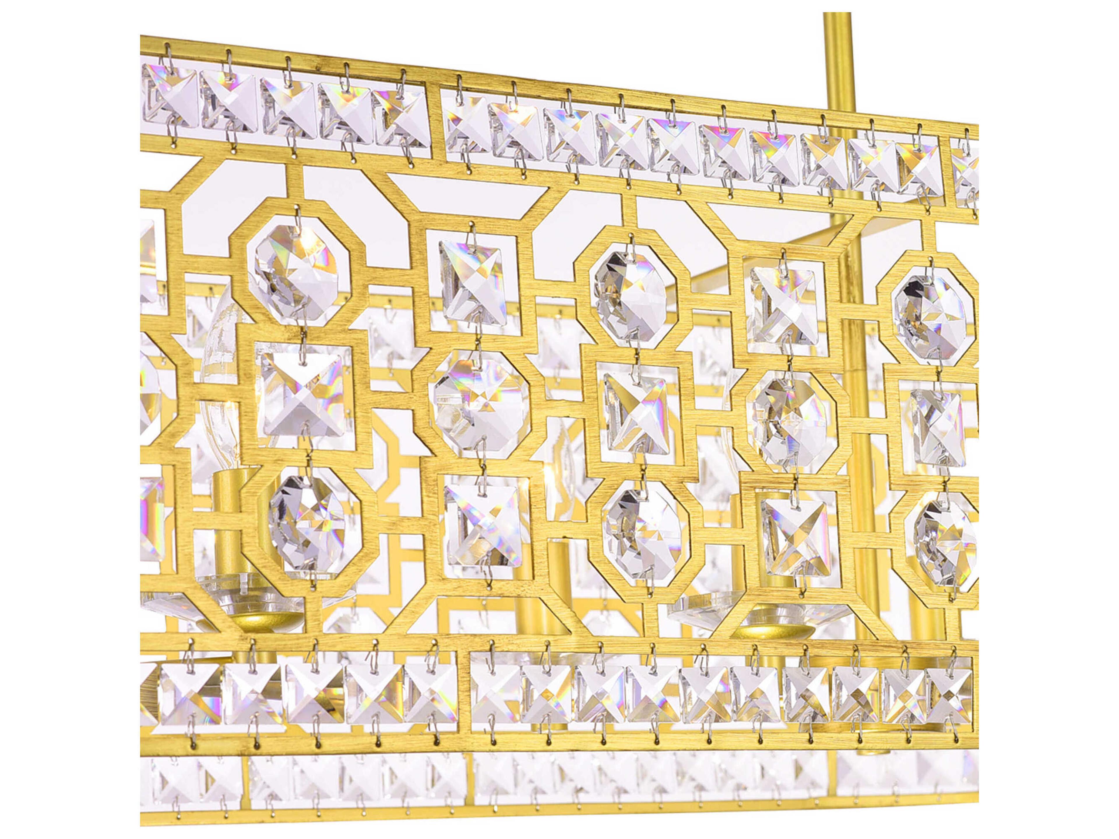 CWI Lighting Belinda 8-Light Champagne Gold Island Pendant