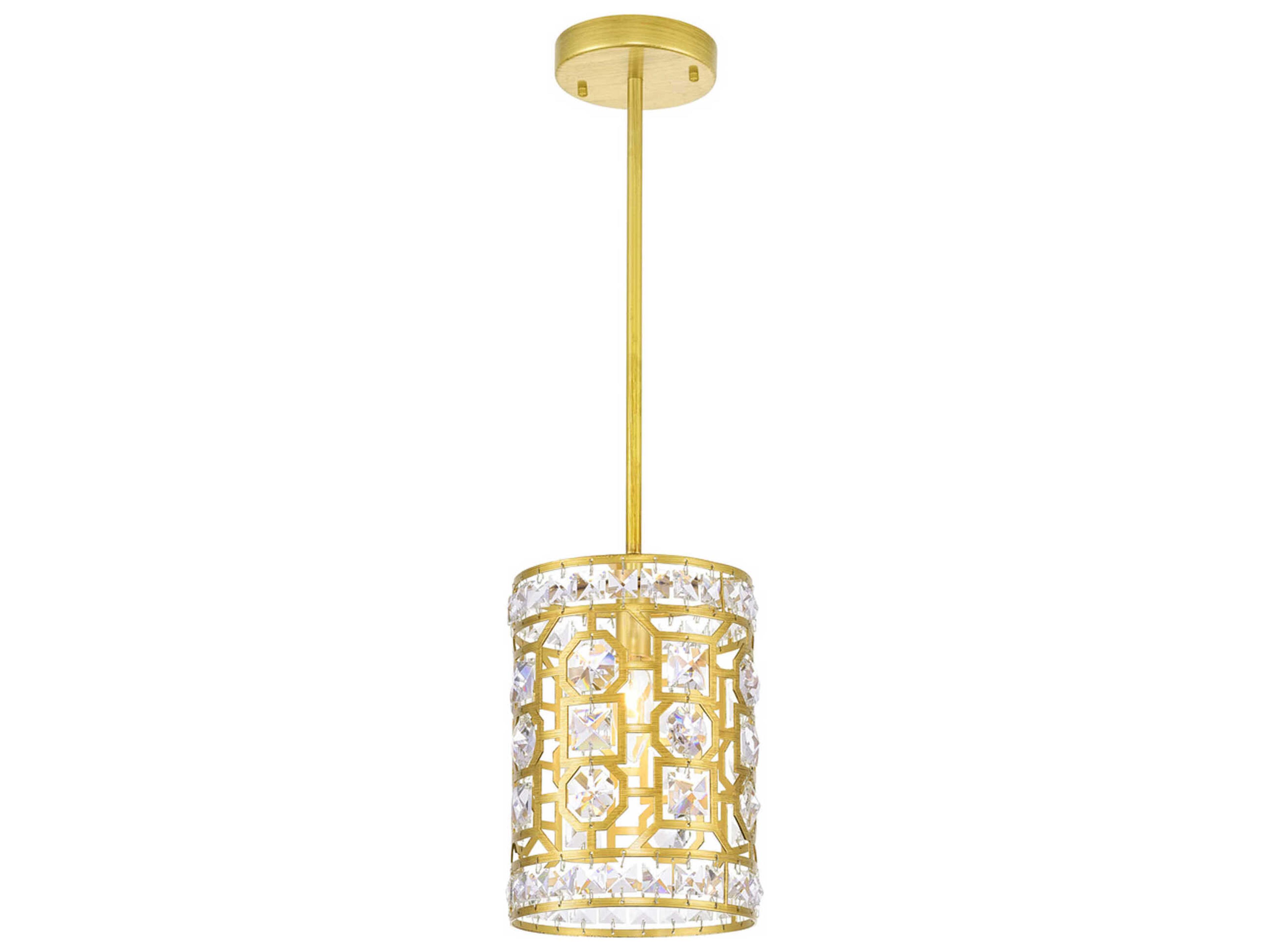 Belinda Mini Pendant Light Champagne Drum Shade