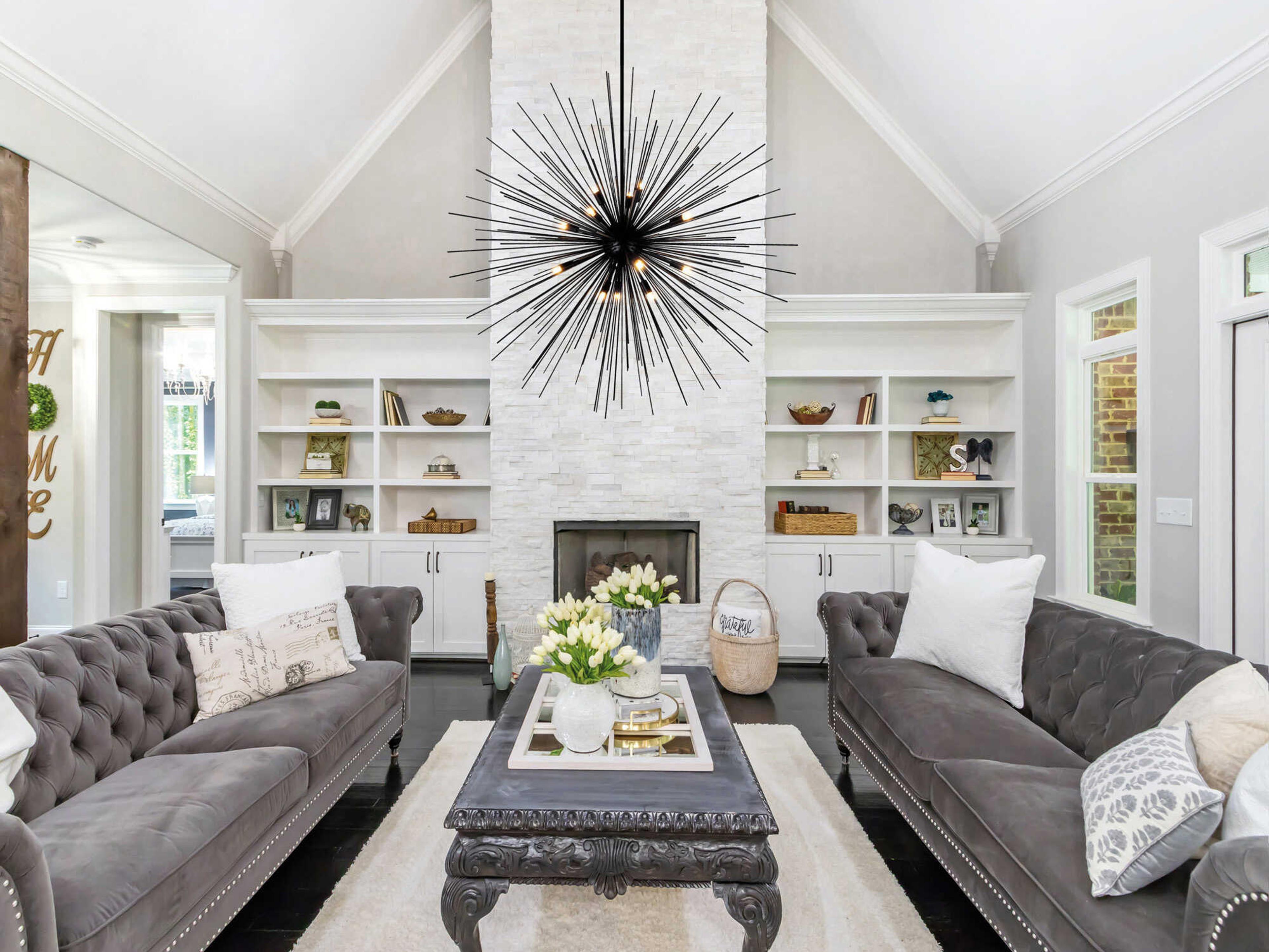 CWI Lighting Savannah 9-Light Black Sputnik Pendant