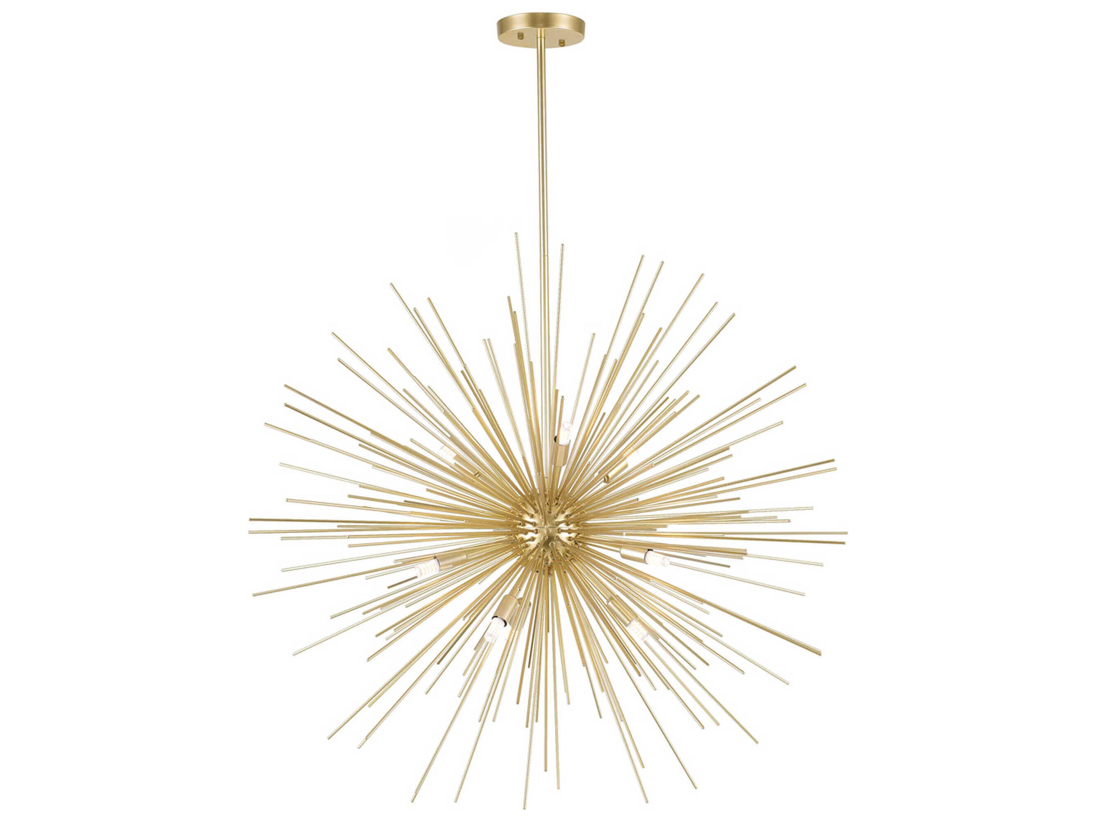 Savannah 9 Light Chandelier in Gold Leaf Finish
