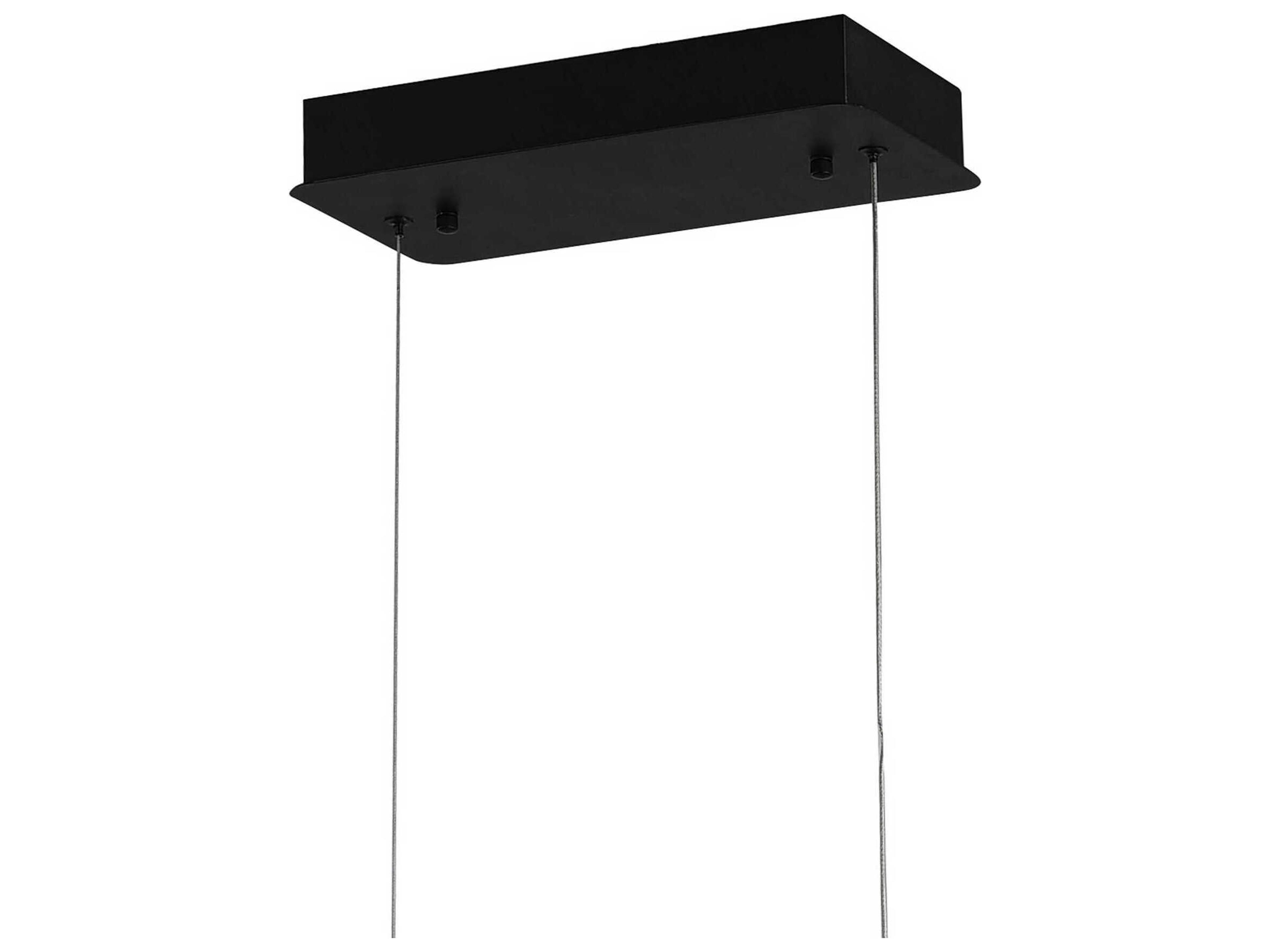 CWI Lighting Juliette Black Linear Island Pendant