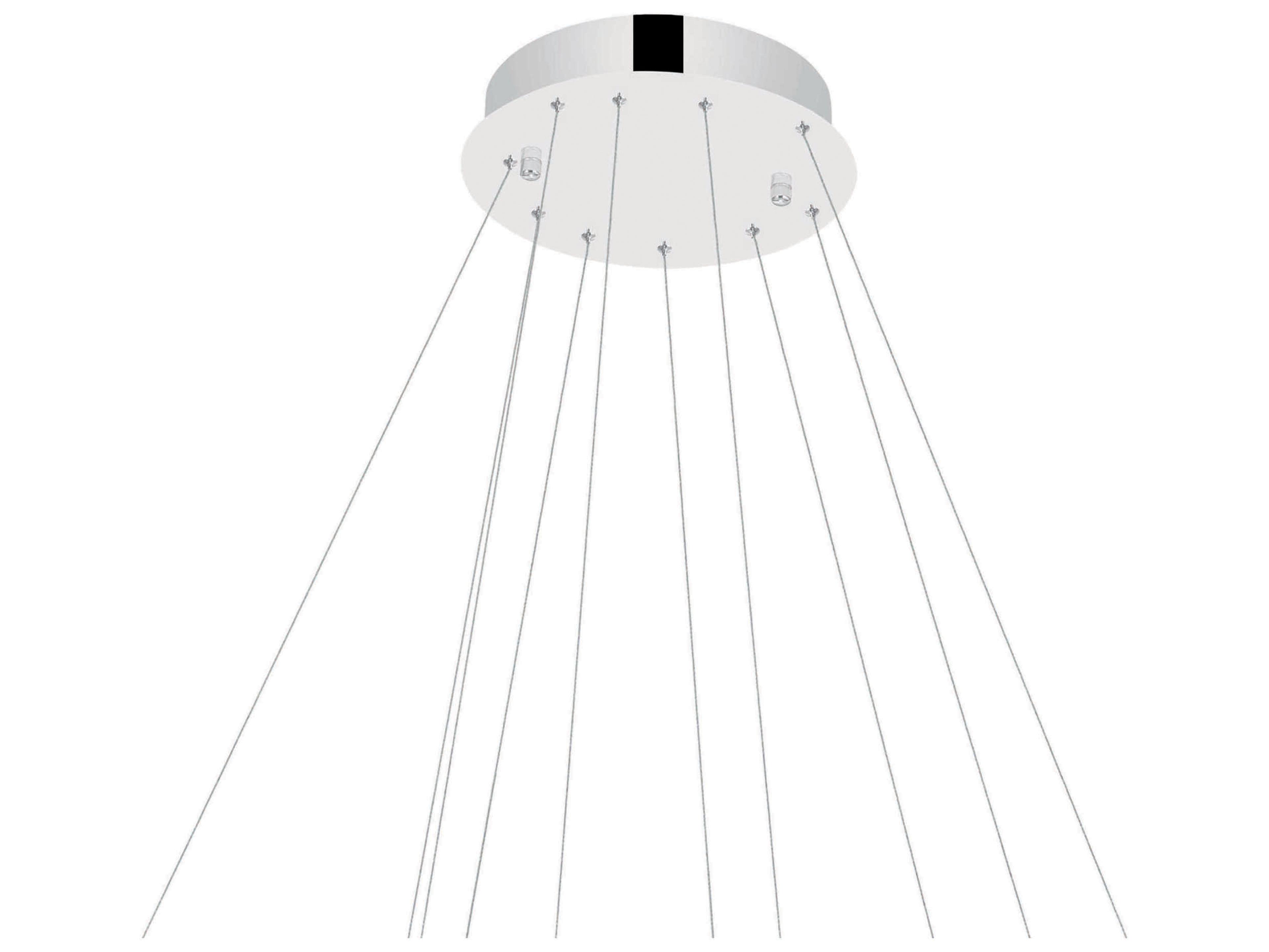 CWI Lighting Madeline Chrome Round Tiered Pendant