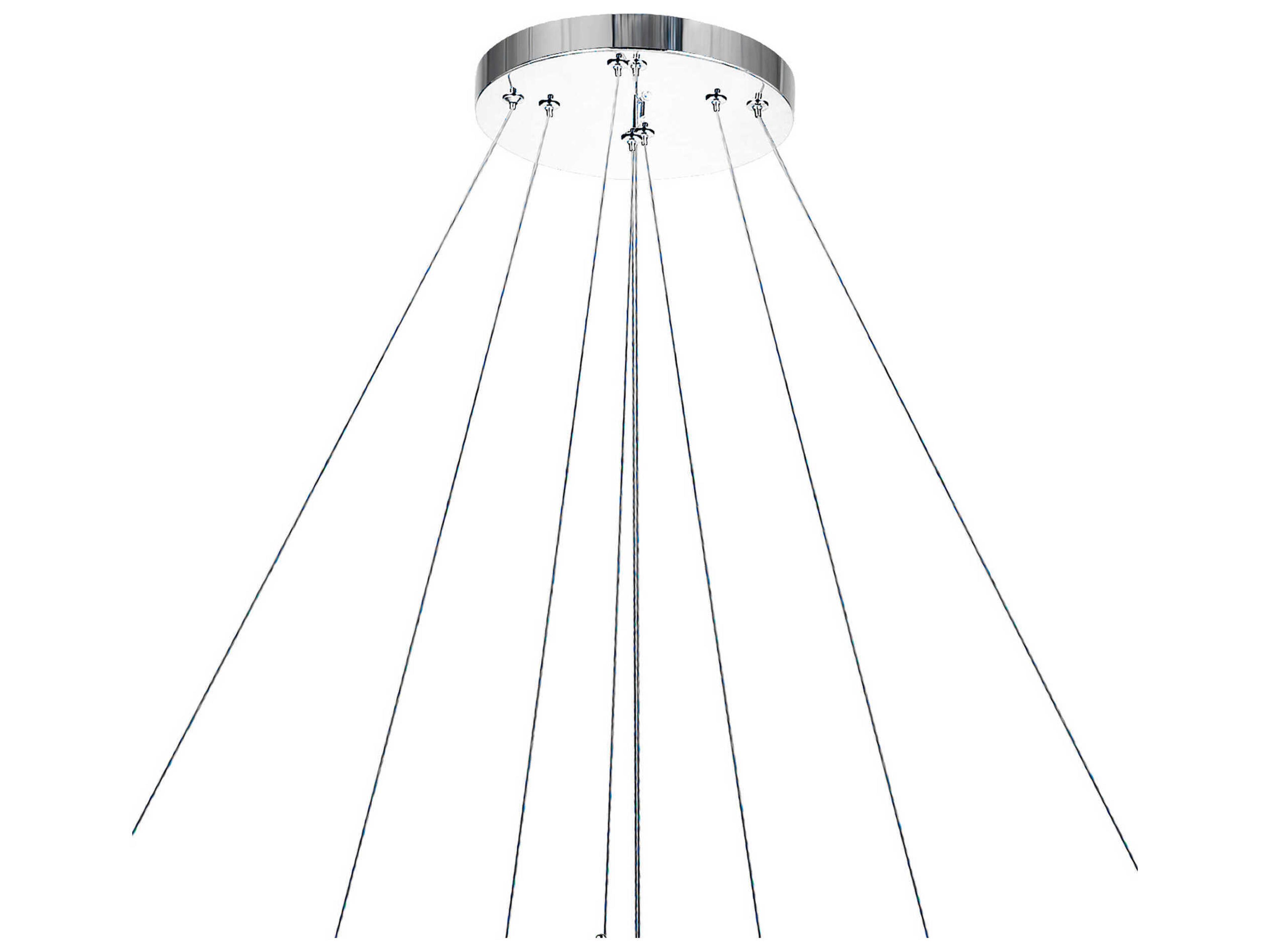 CWI Lighting Madeline Chrome Round Tiered Pendant