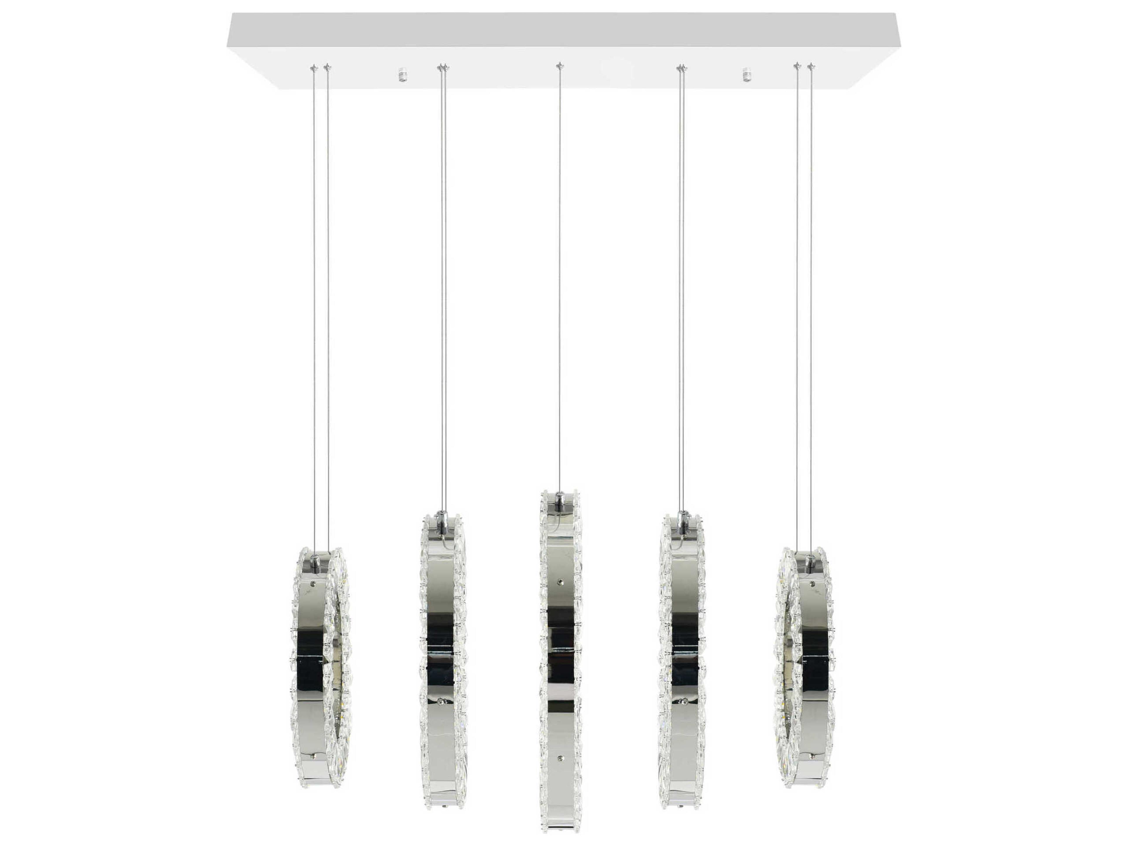 CWI Lighting Celina Chrome Island Pendant