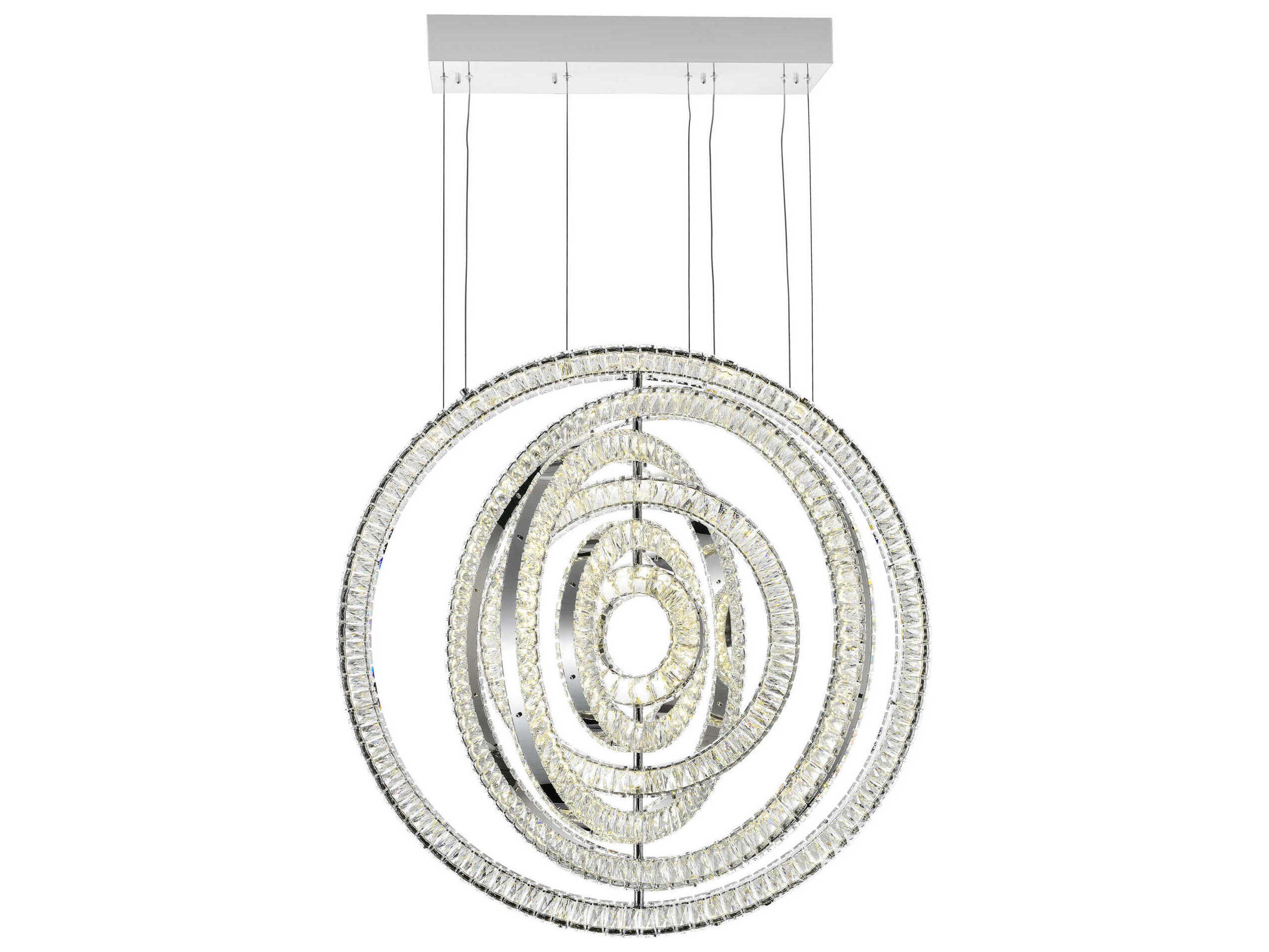 Celina Chrome Round Pendant
