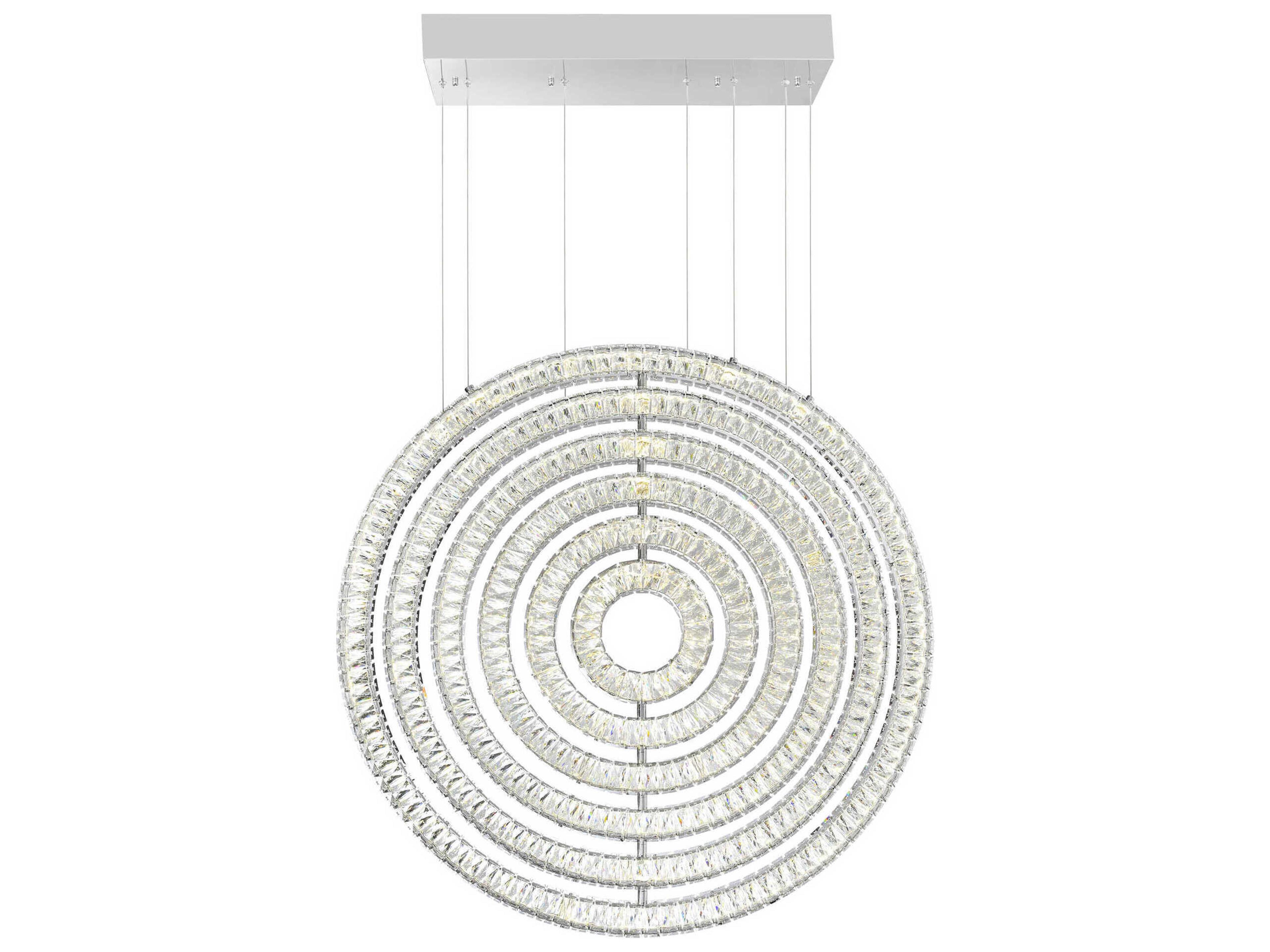CWI Lighting Celina Chrome Round Pendant