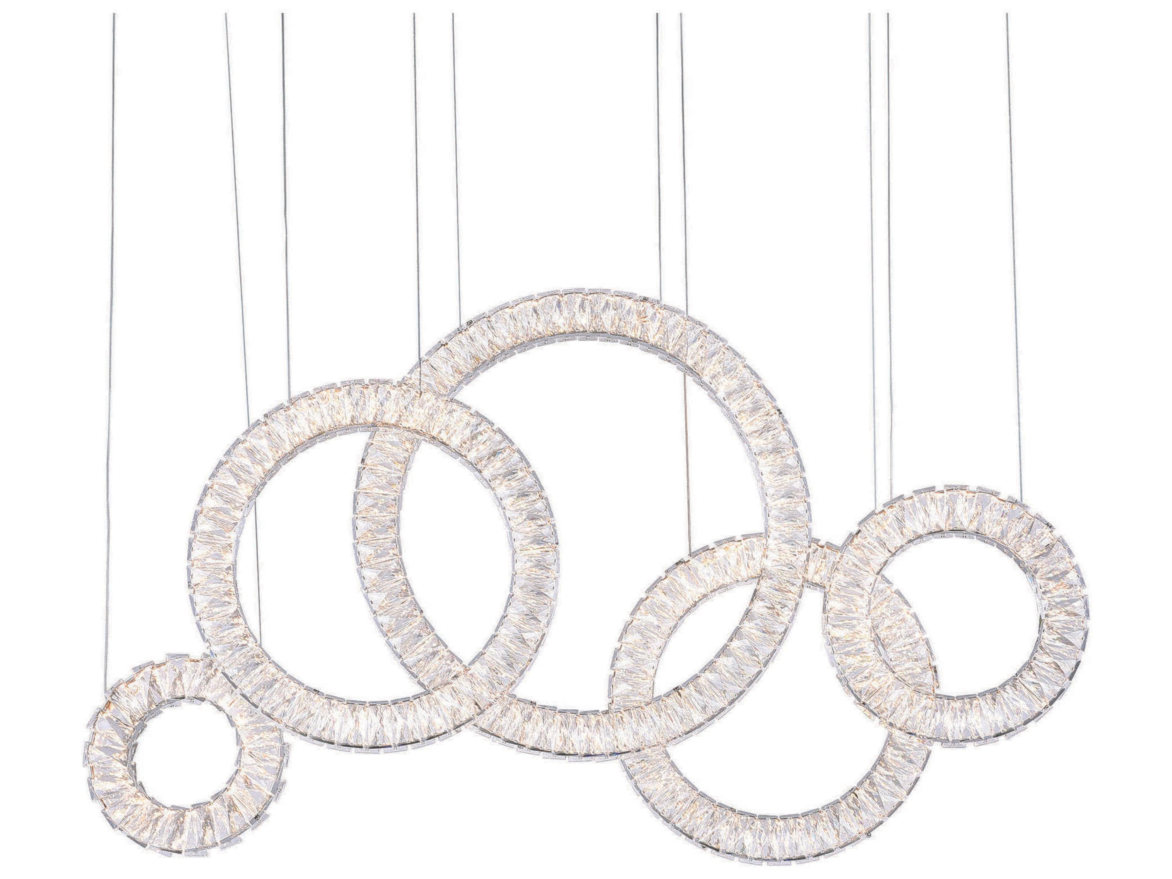 CWI Lighting Celina Chrome Island Pendant