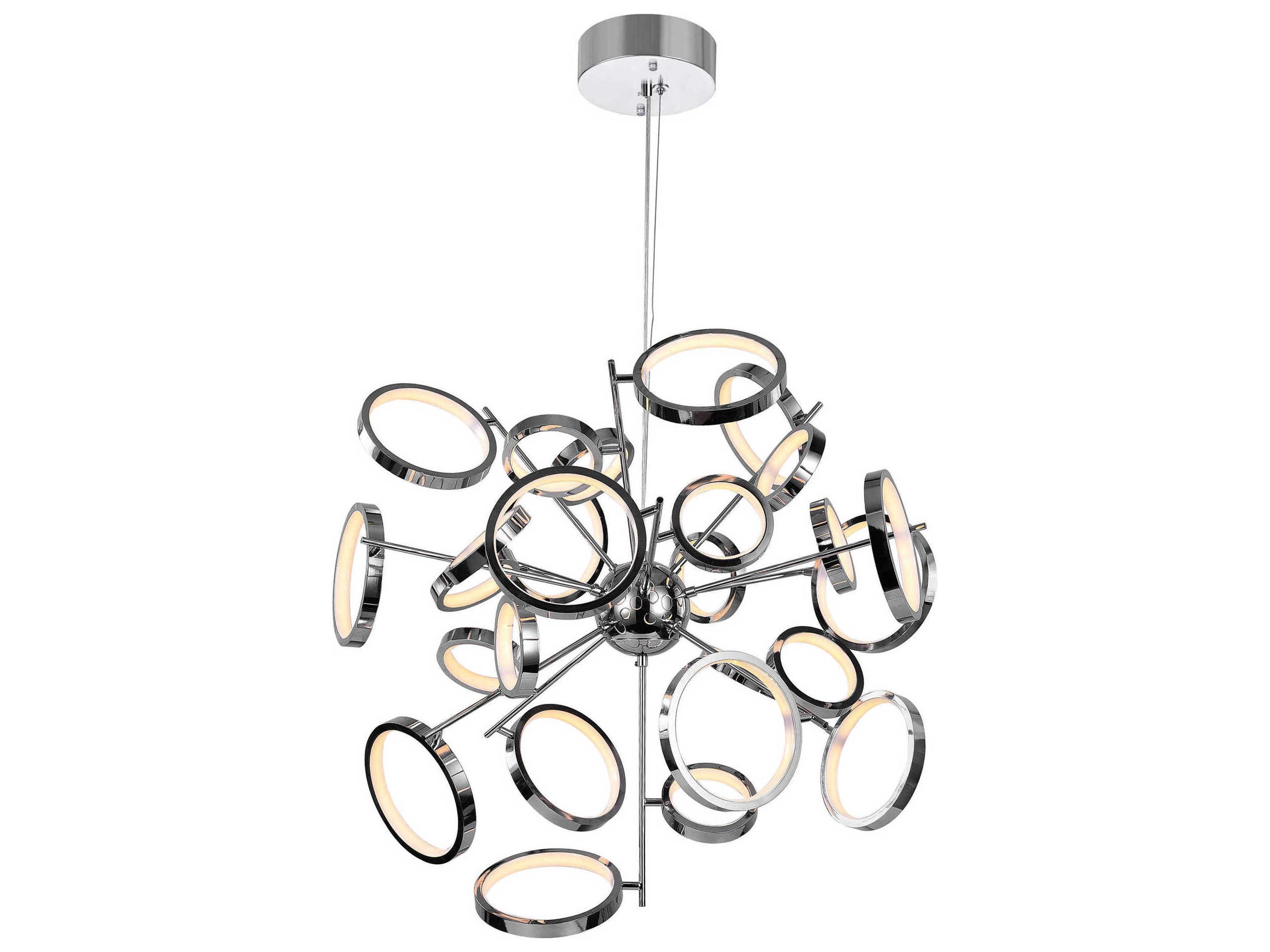 Colette Chrome Round Sputnik Pendant