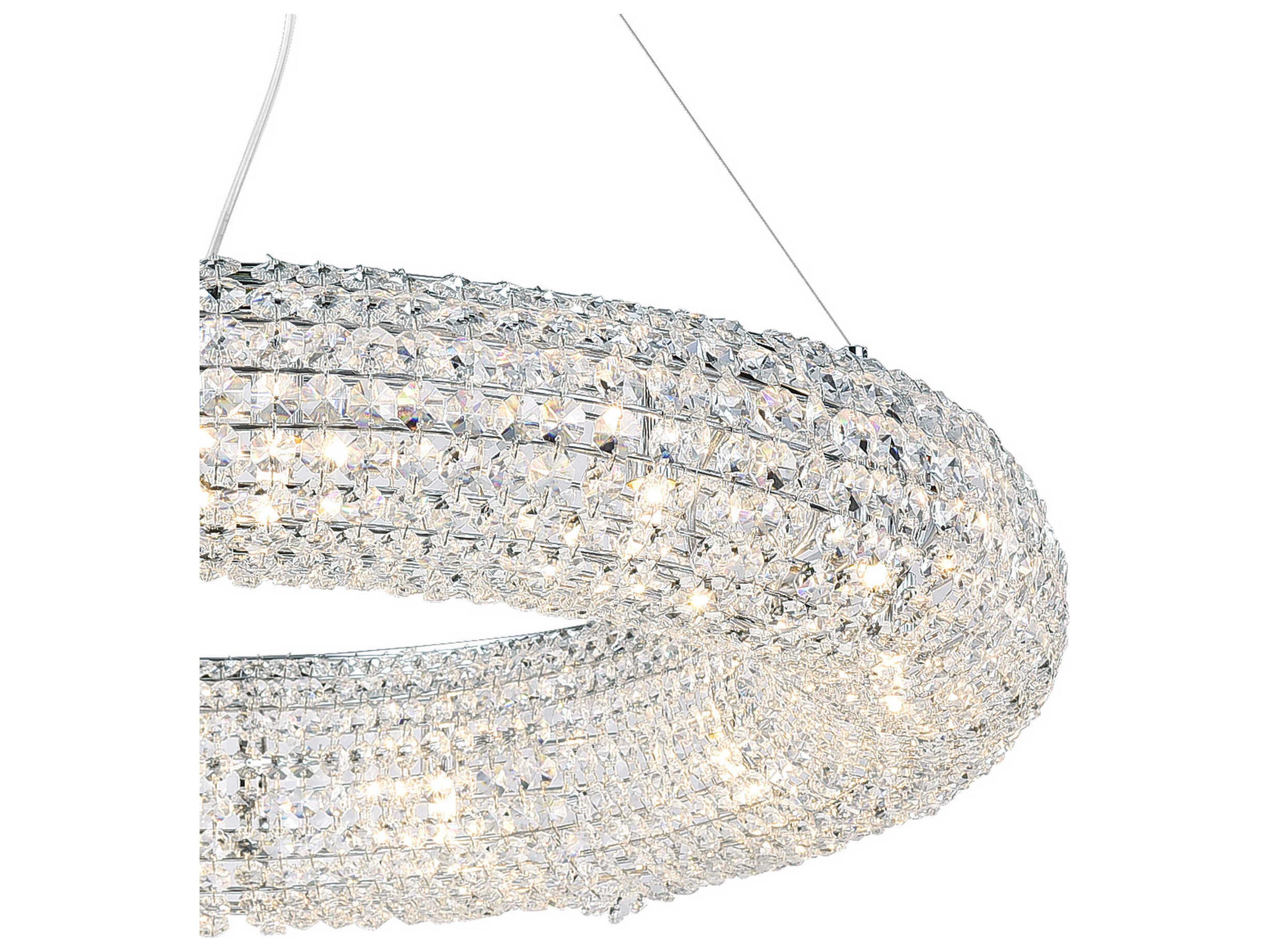 CWI Lighting Veronique 12-Light Chrome Round Chandelier