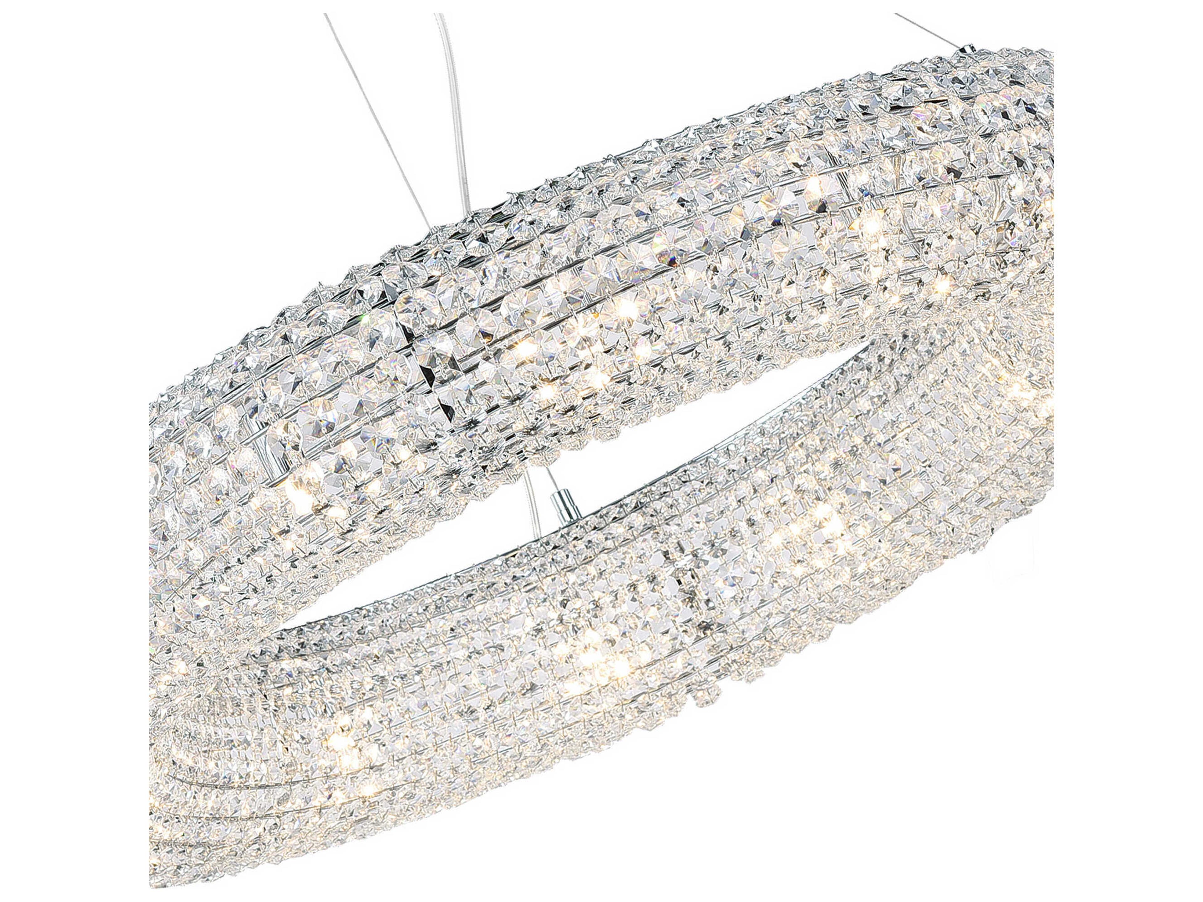 CWI Lighting Veronique 12-Light Chrome Round Chandelier