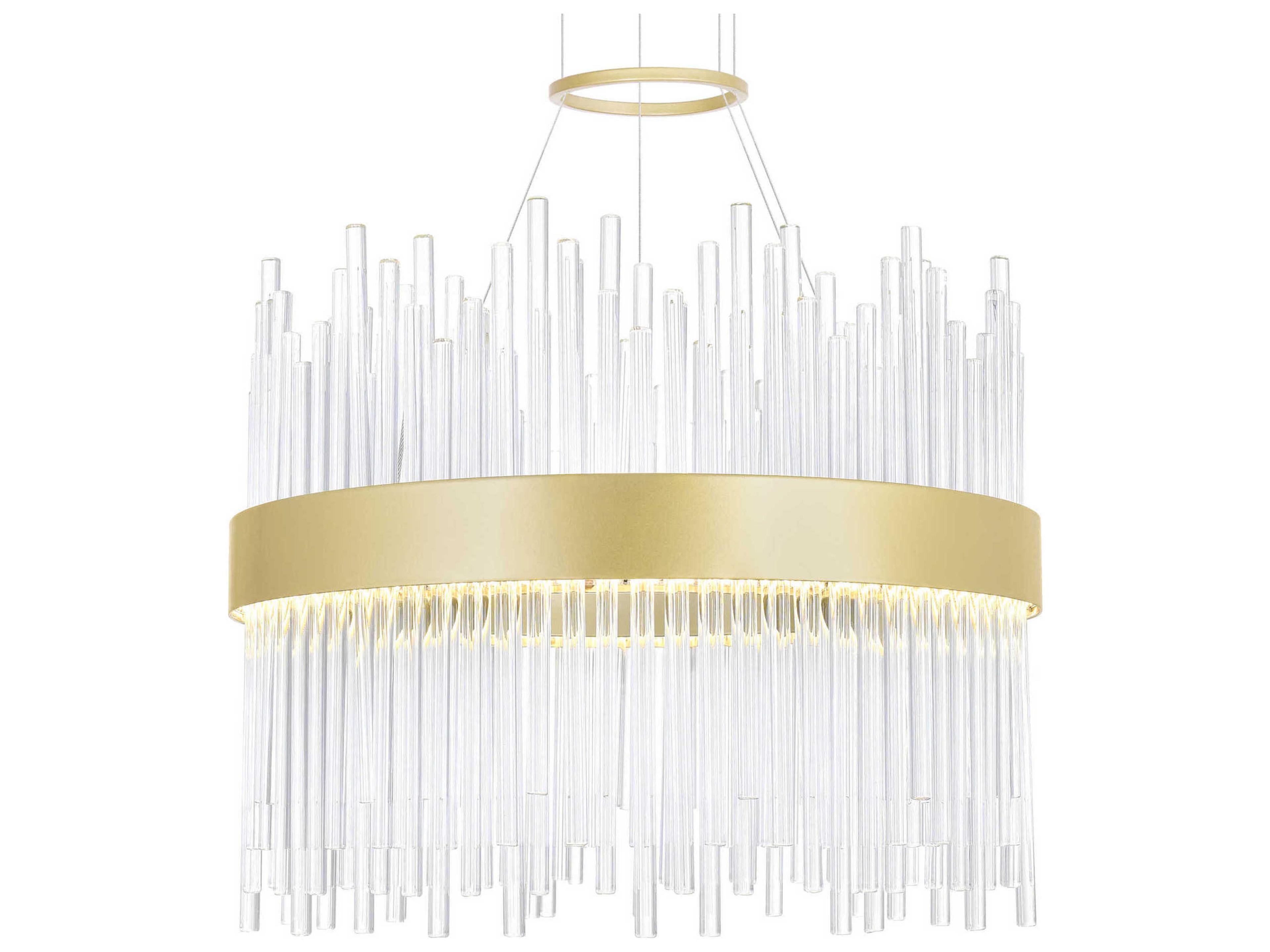 CWI Lighting Genevieve Medallion Gold Round Pendant