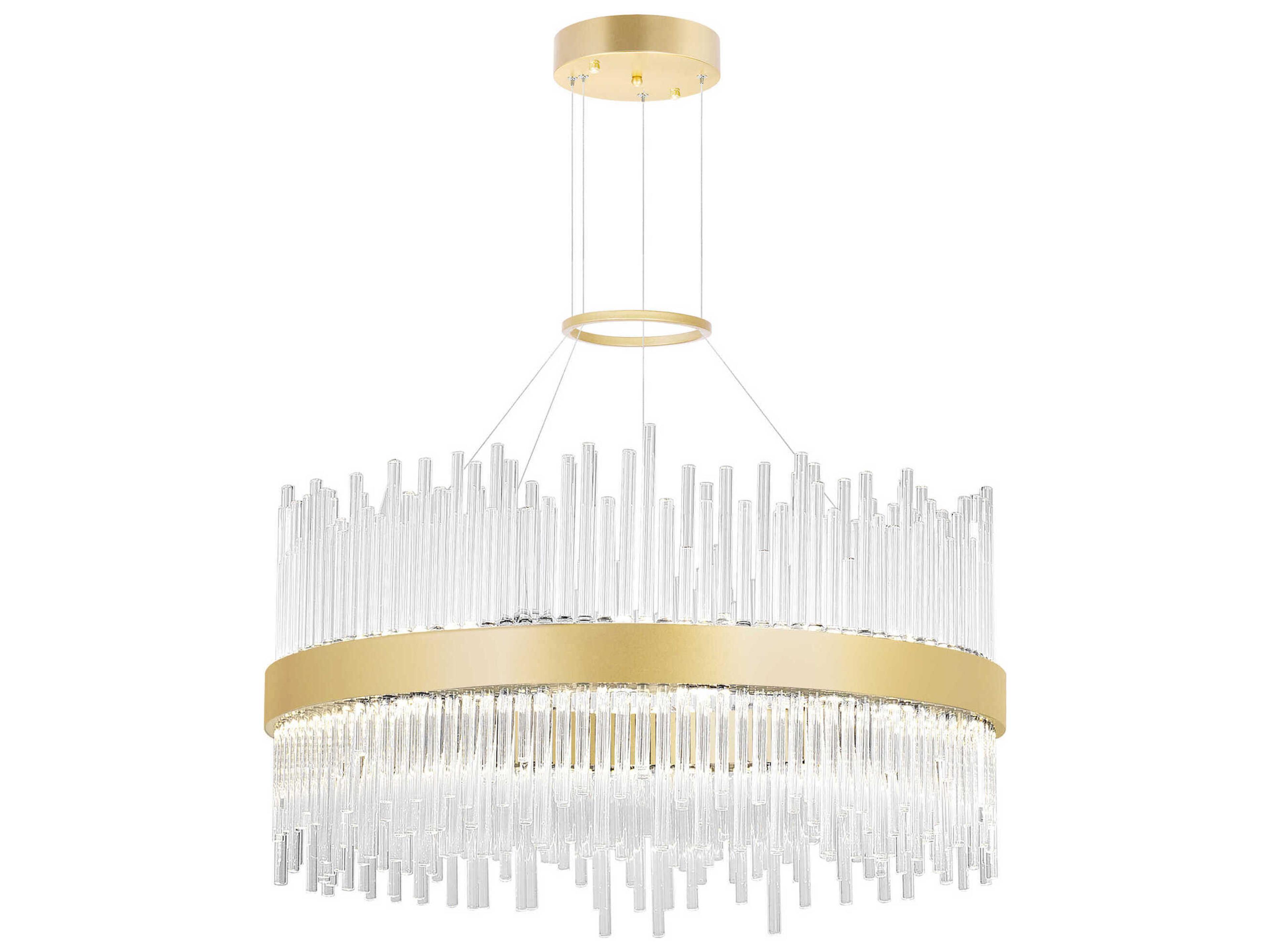 Genevieve Medallion Gold Round Pendant