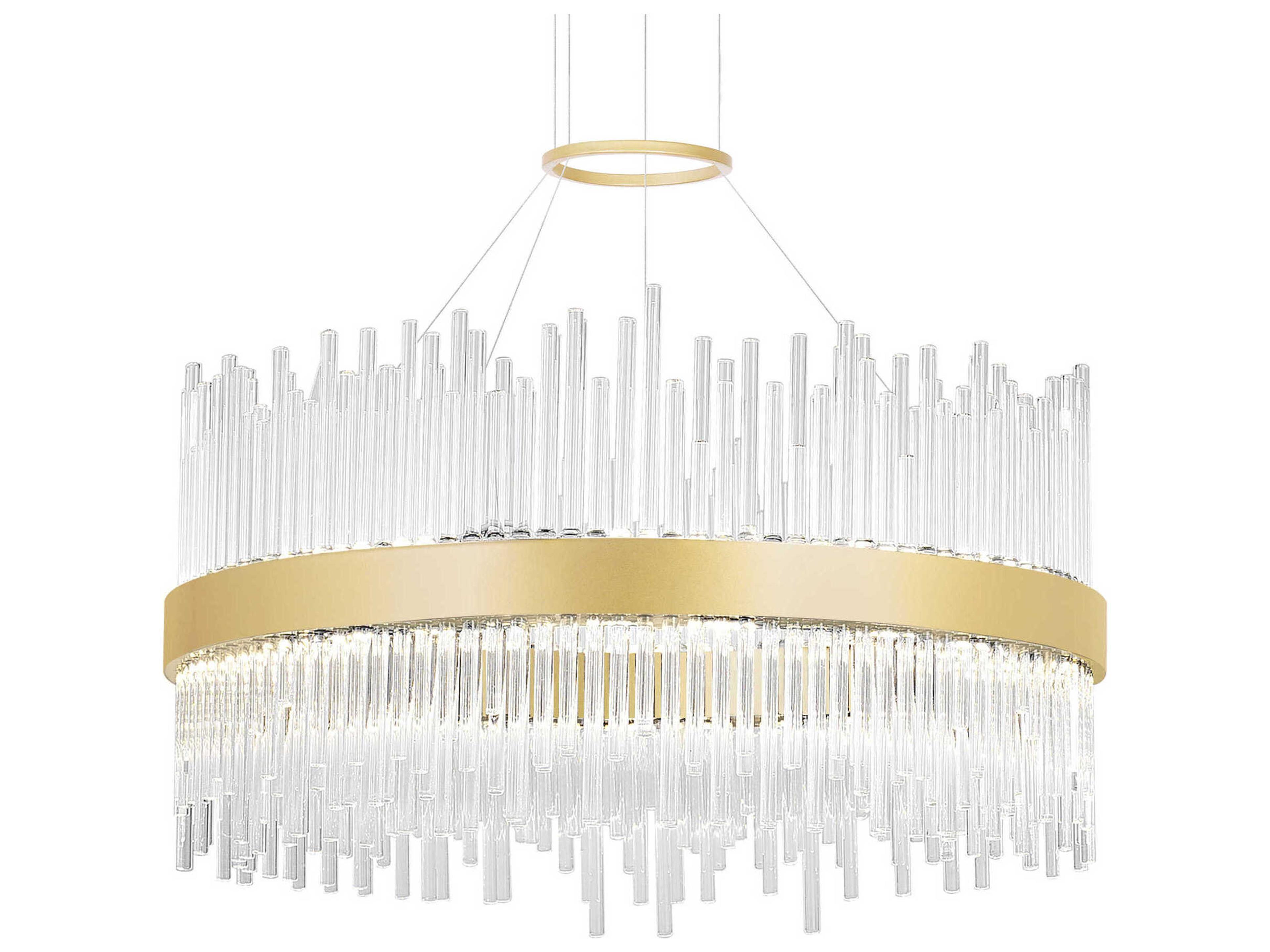 CWI Lighting Genevieve Medallion Gold Round Pendant