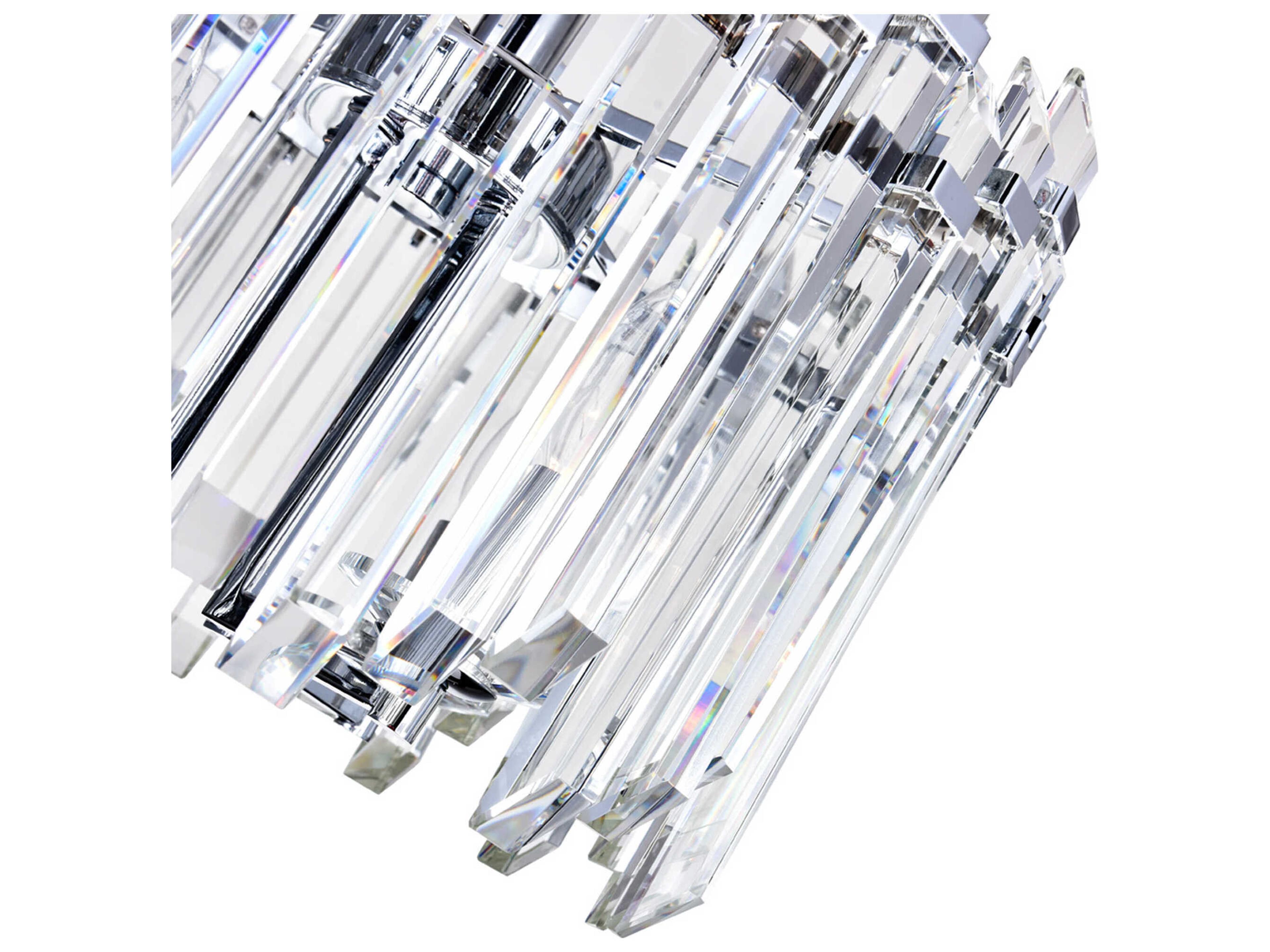 CWI Lighting Henrietta 4-Light Chrome Chandelier