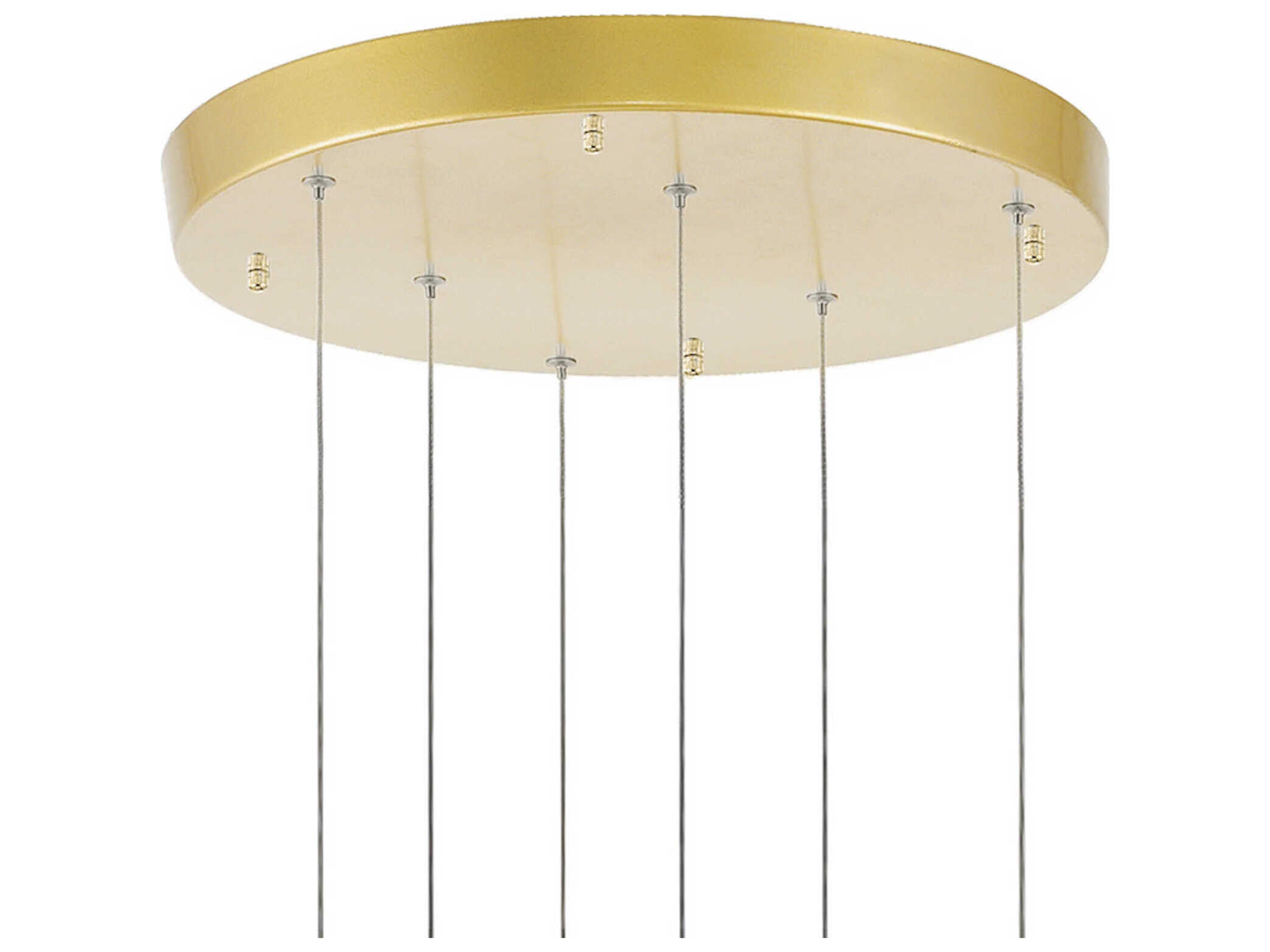 CWI Lighting Carolina Gold Leaf Pendant