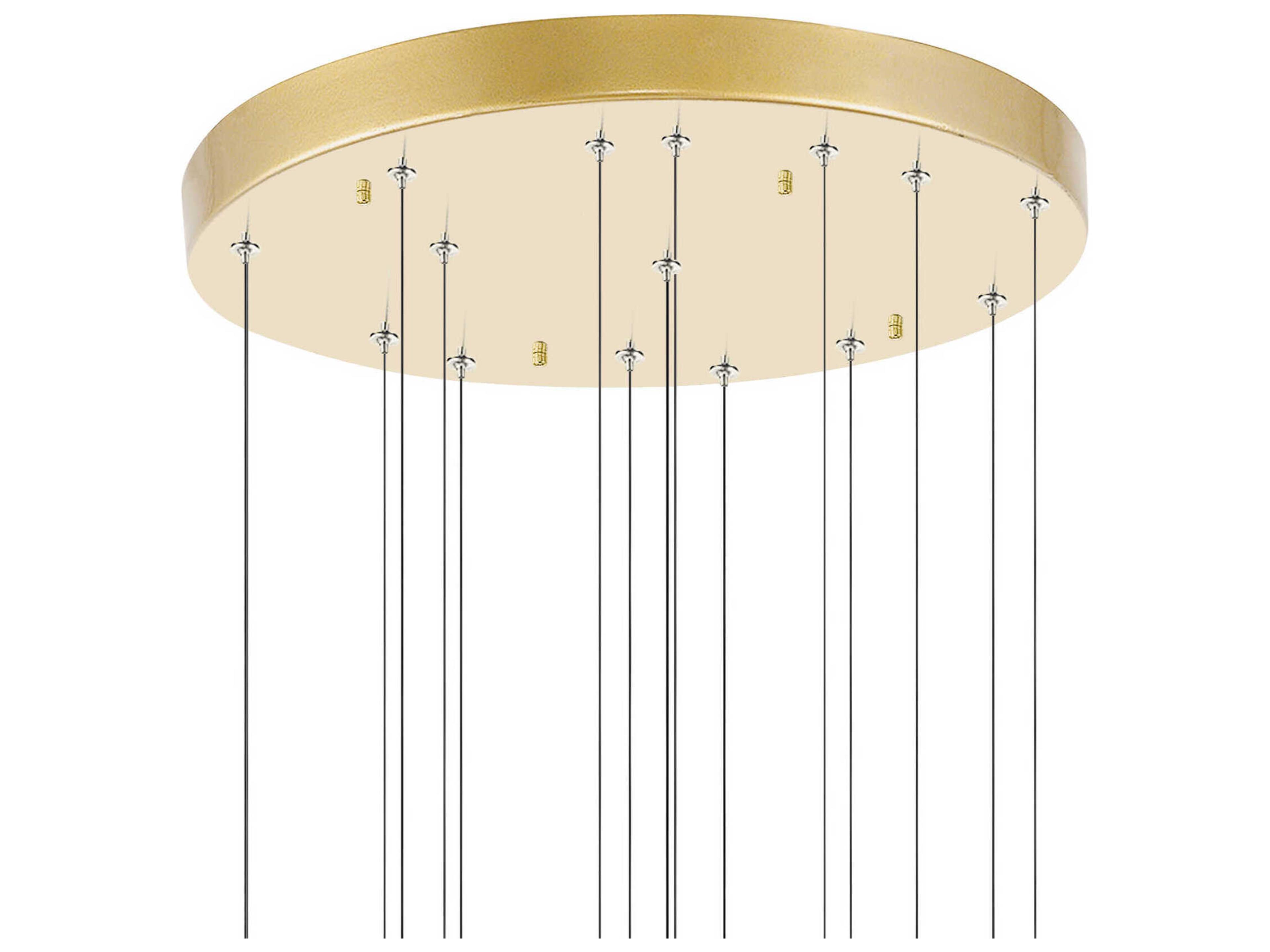 CWI Lighting Carolina Gold Leaf Pendant