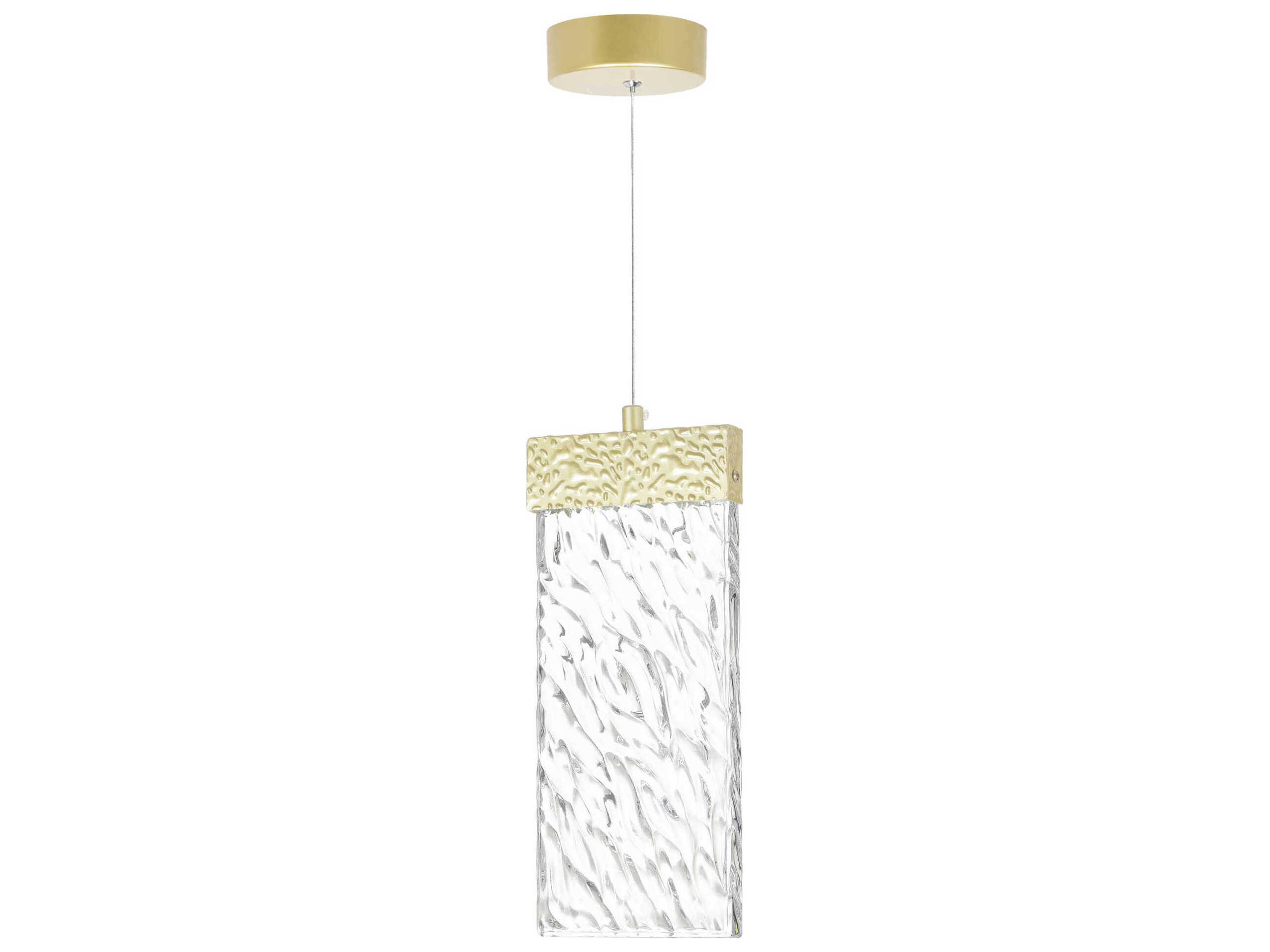CWI Lighting Carolina Gold Leaf Mini Pendant